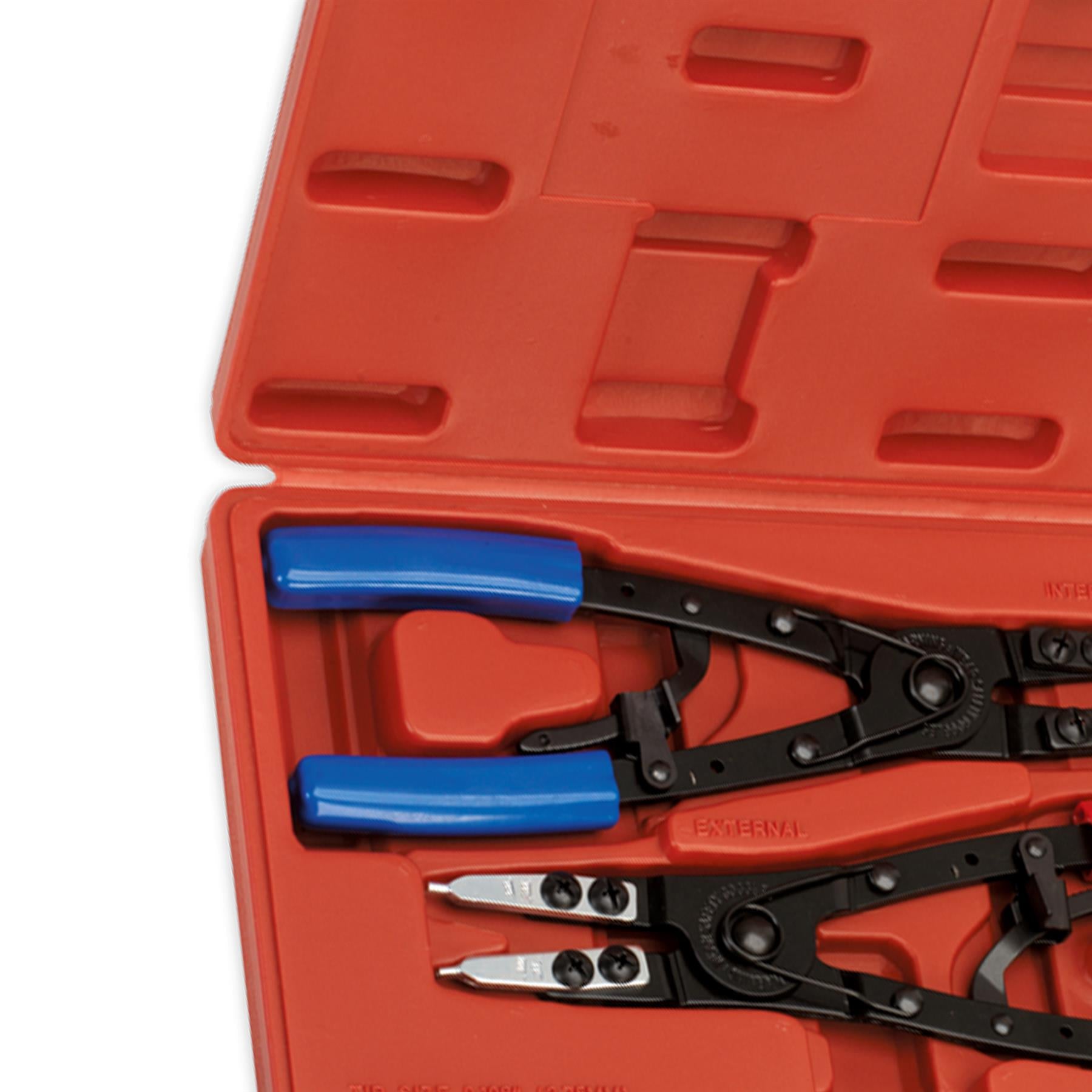 Sealey Circlip Pliers Set Internal/External 265mm Heavy-Duty