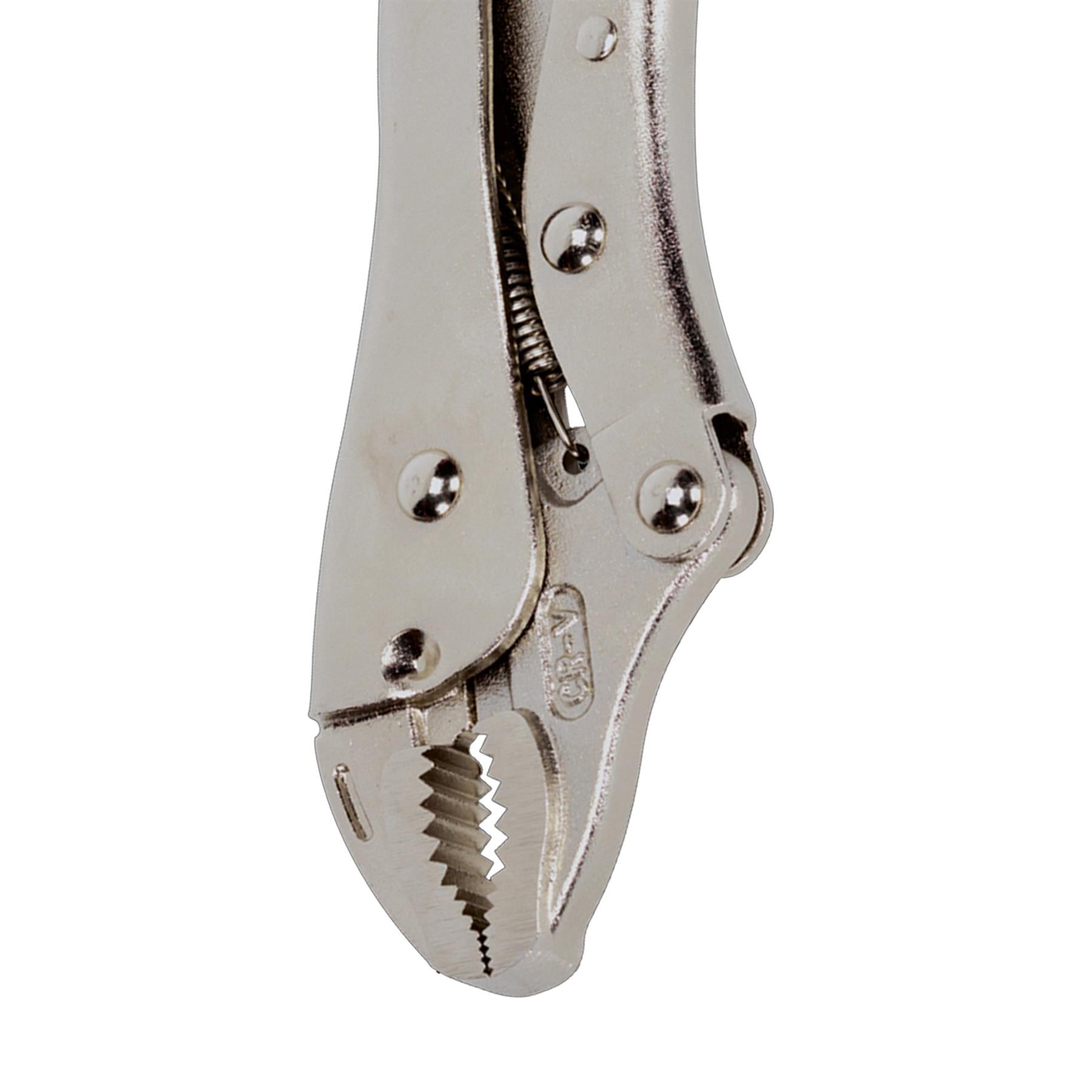 Sealey Locking Pliers Curved Jaws 180mm 0-35mm Capacity