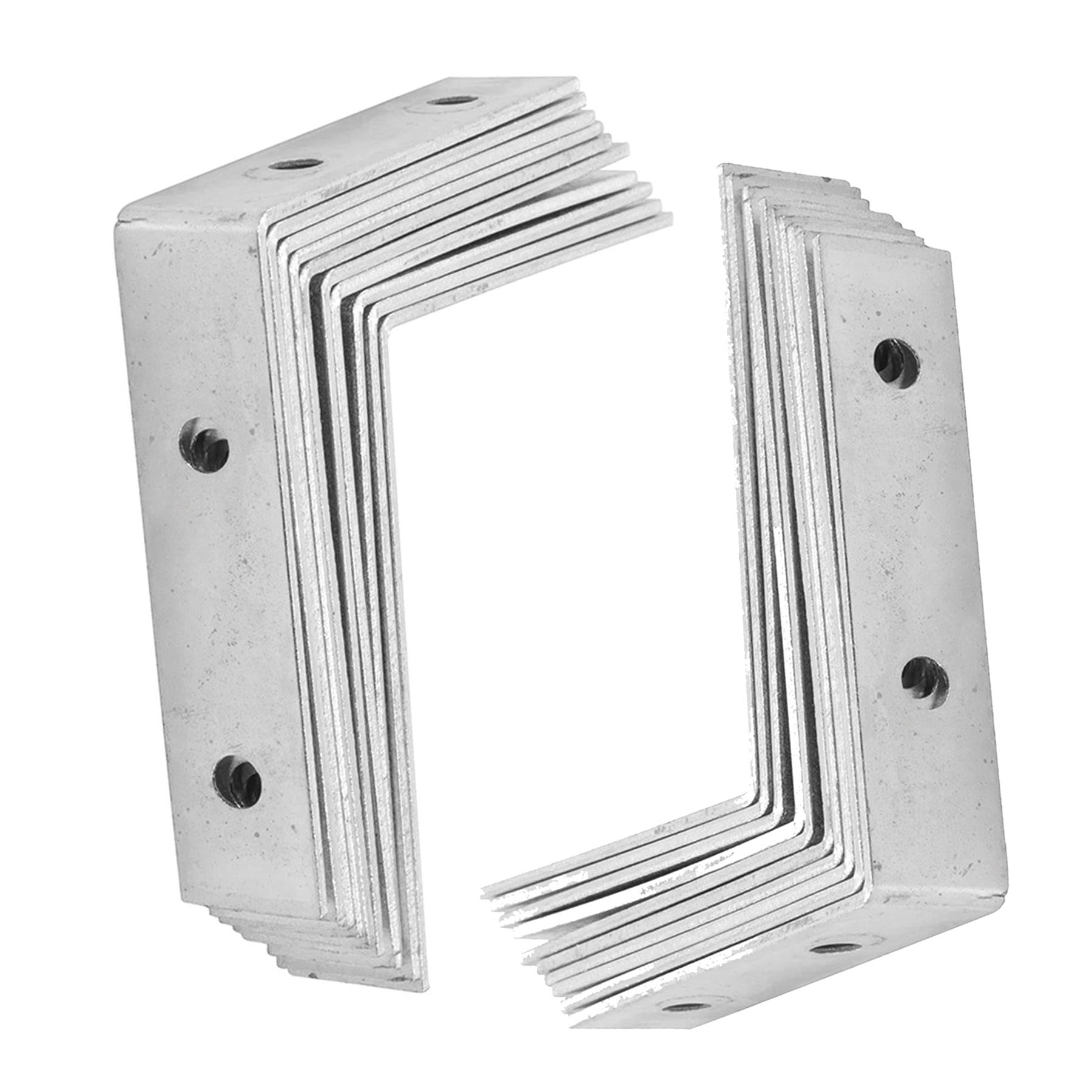 Metal Angle Brackets 90 Degree Corner Braces for shelf fence 20PC
