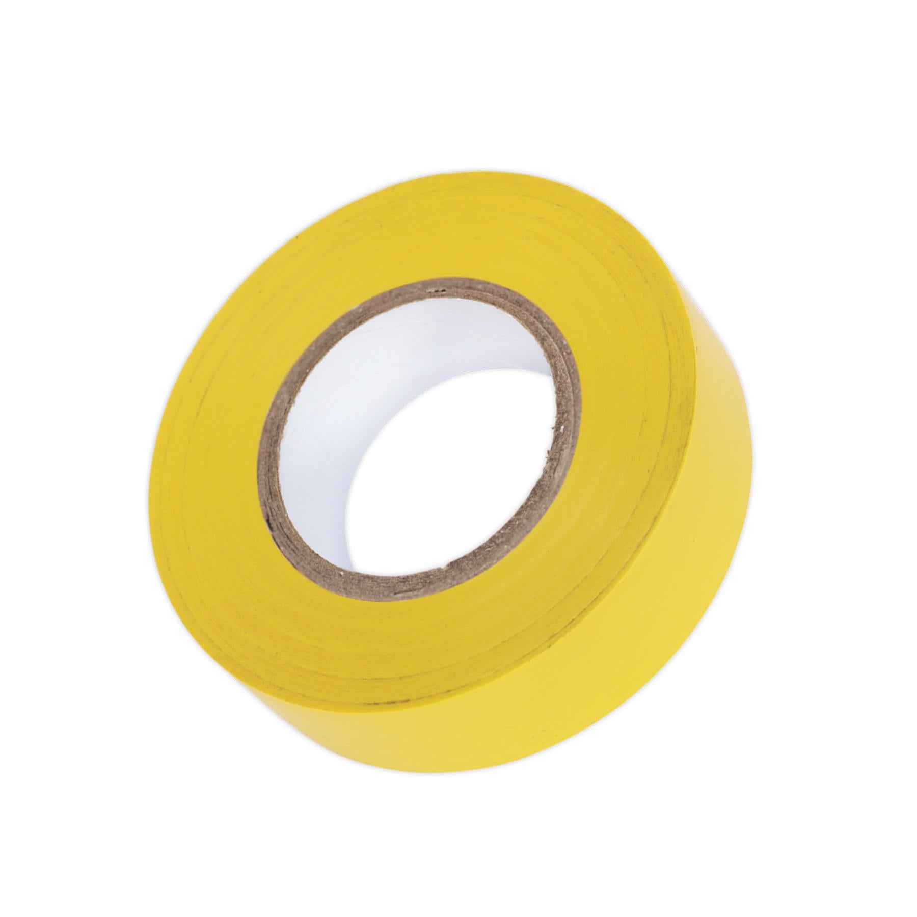 Sealey PVC Insulating Tape 19mm x 20m Yellow Pack of 10