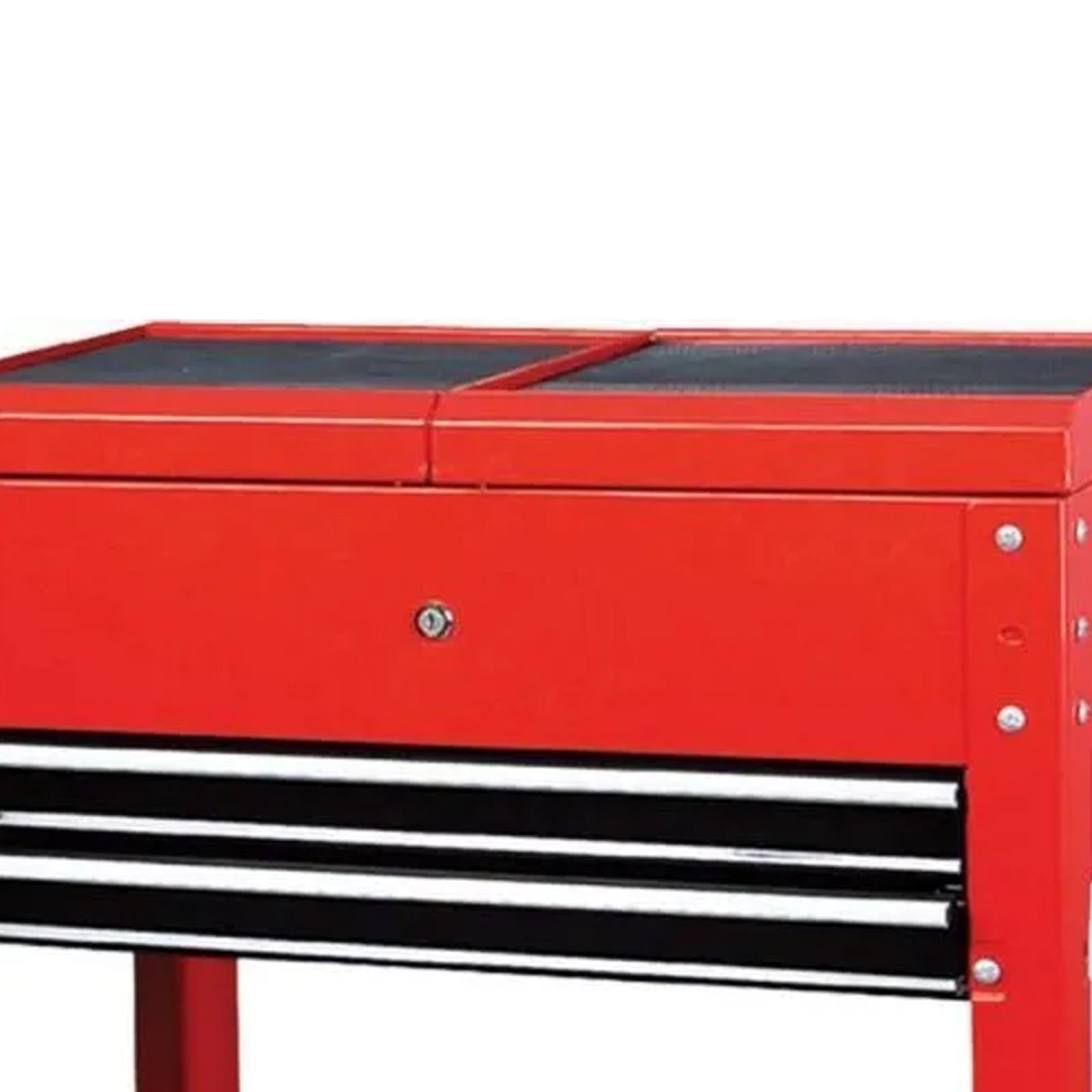 Garage Workshop Tools Parts Trolley 4 Wheels Drawers Lockable Tray