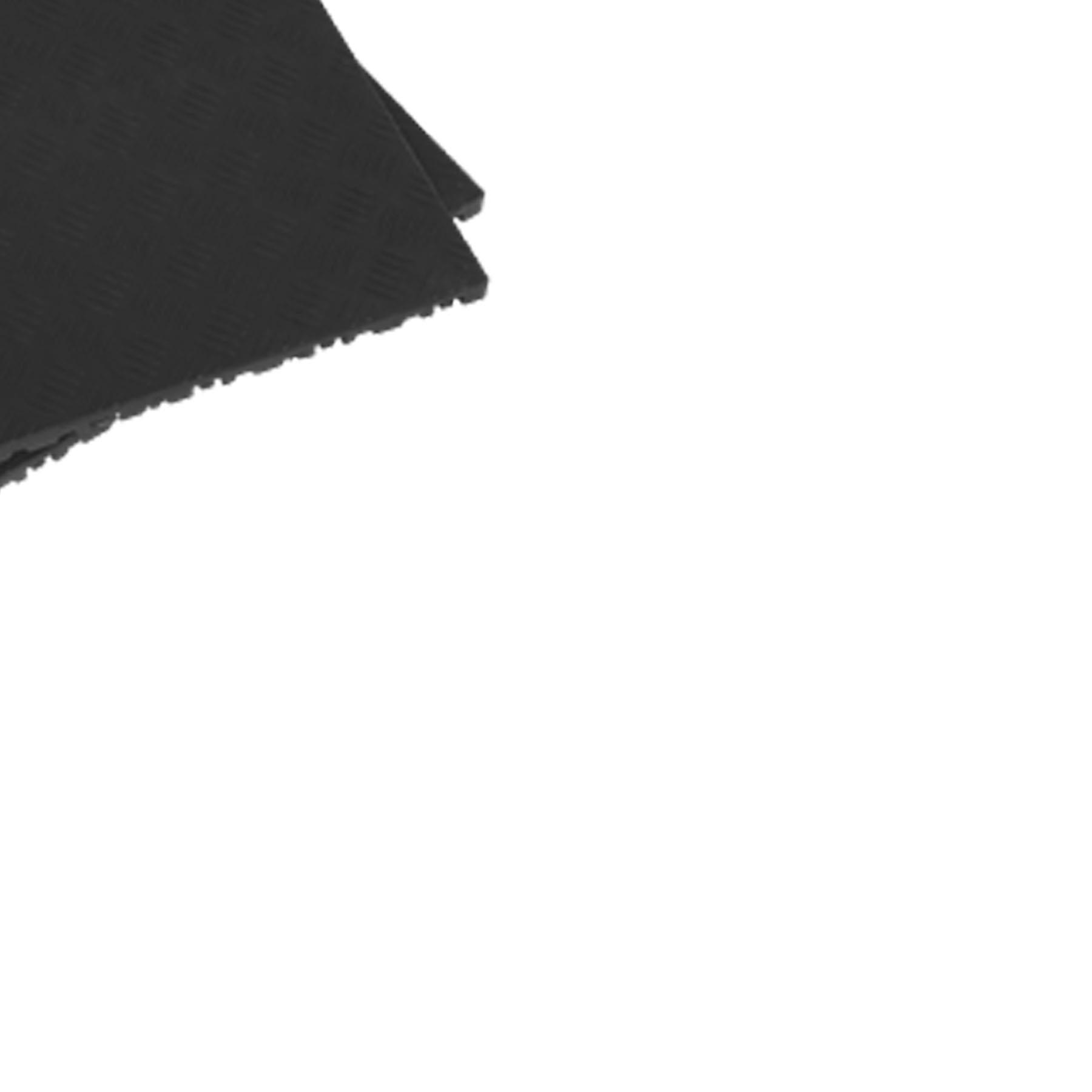 Sealey Polypropylene Floor Tile-Black Treadplate 400x400mm Pk of 9