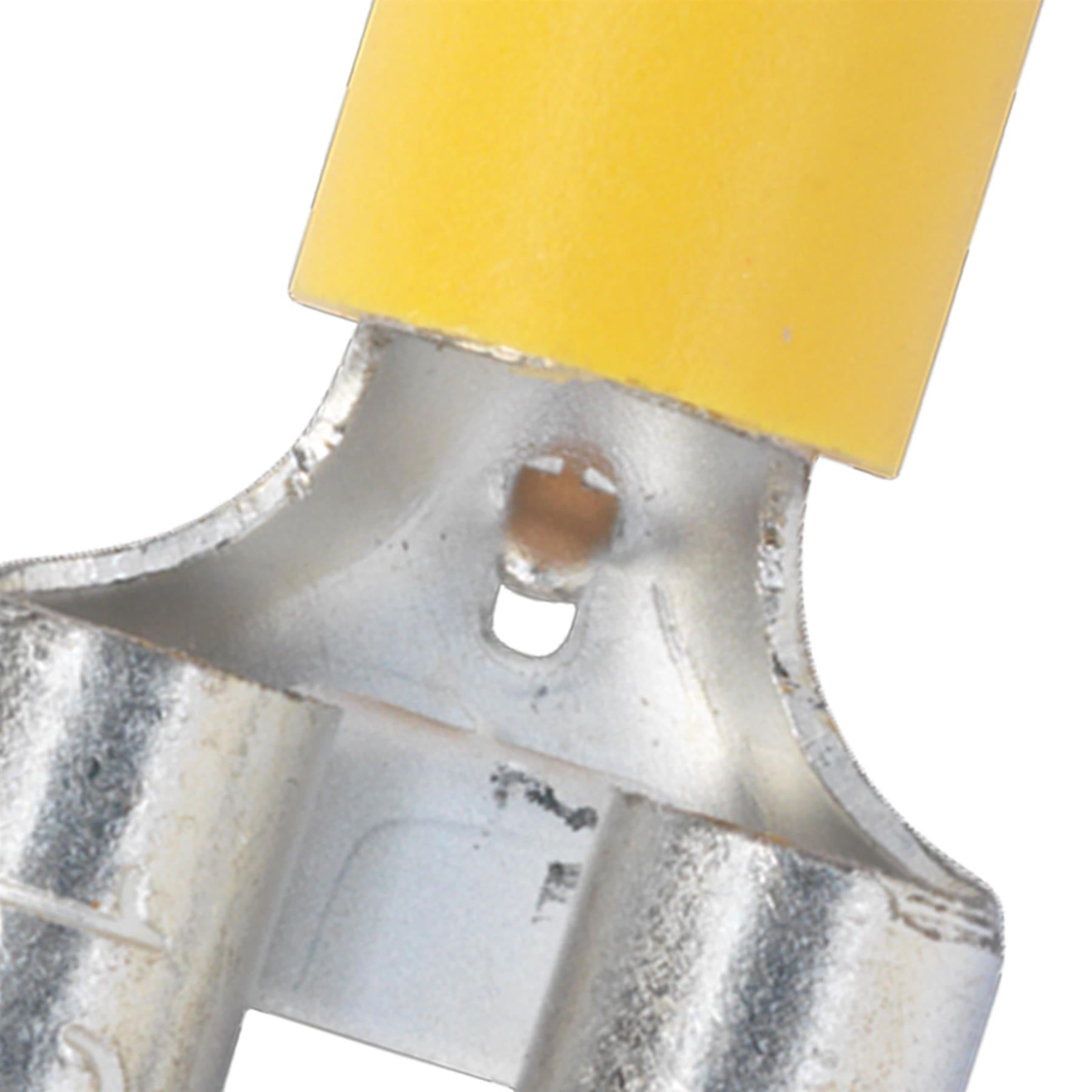 Push-On Terminal 9.5mm Female Yellow Pack of 100 Sealey