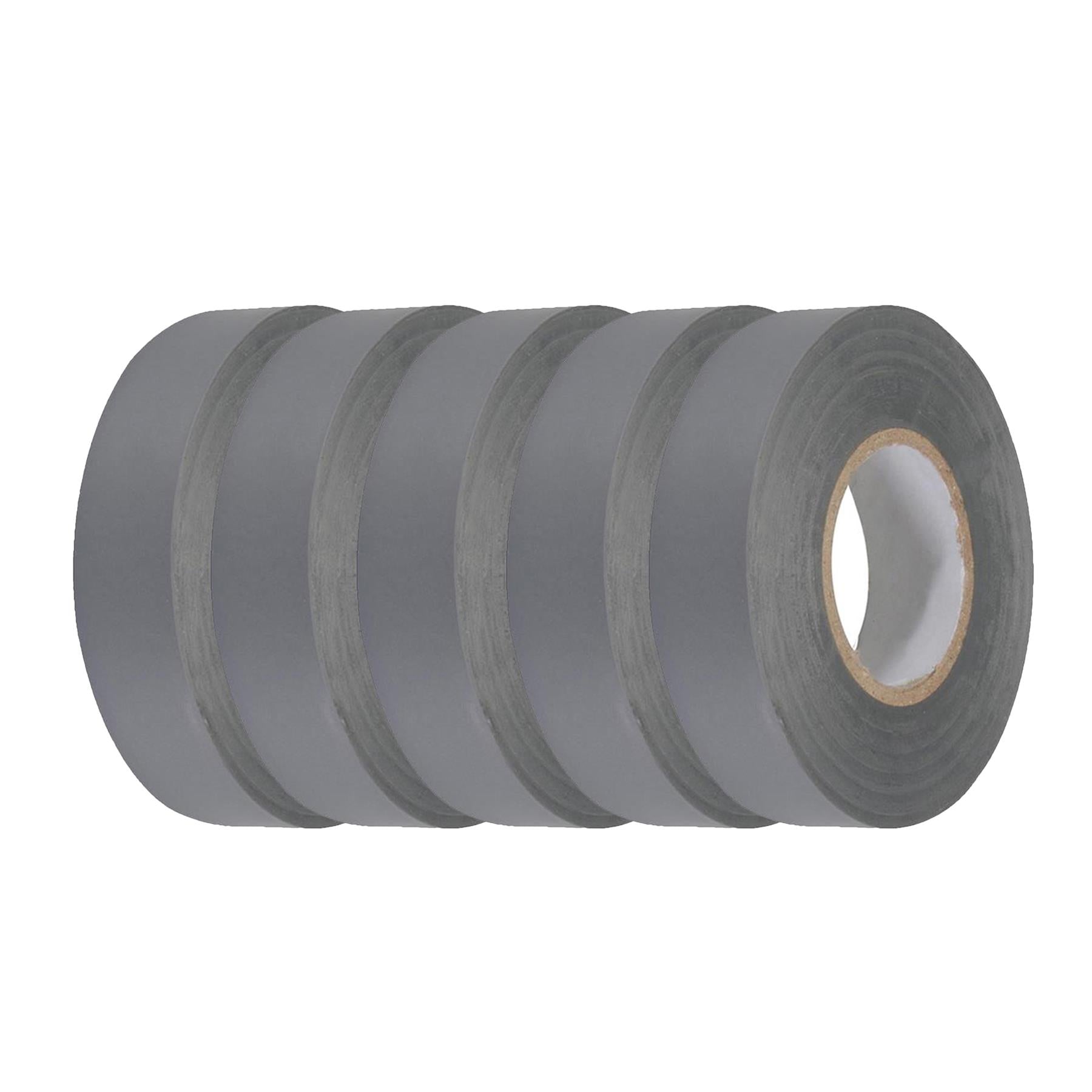 5 x PVC Insulation Electrical Tape Flame Retardent Grey