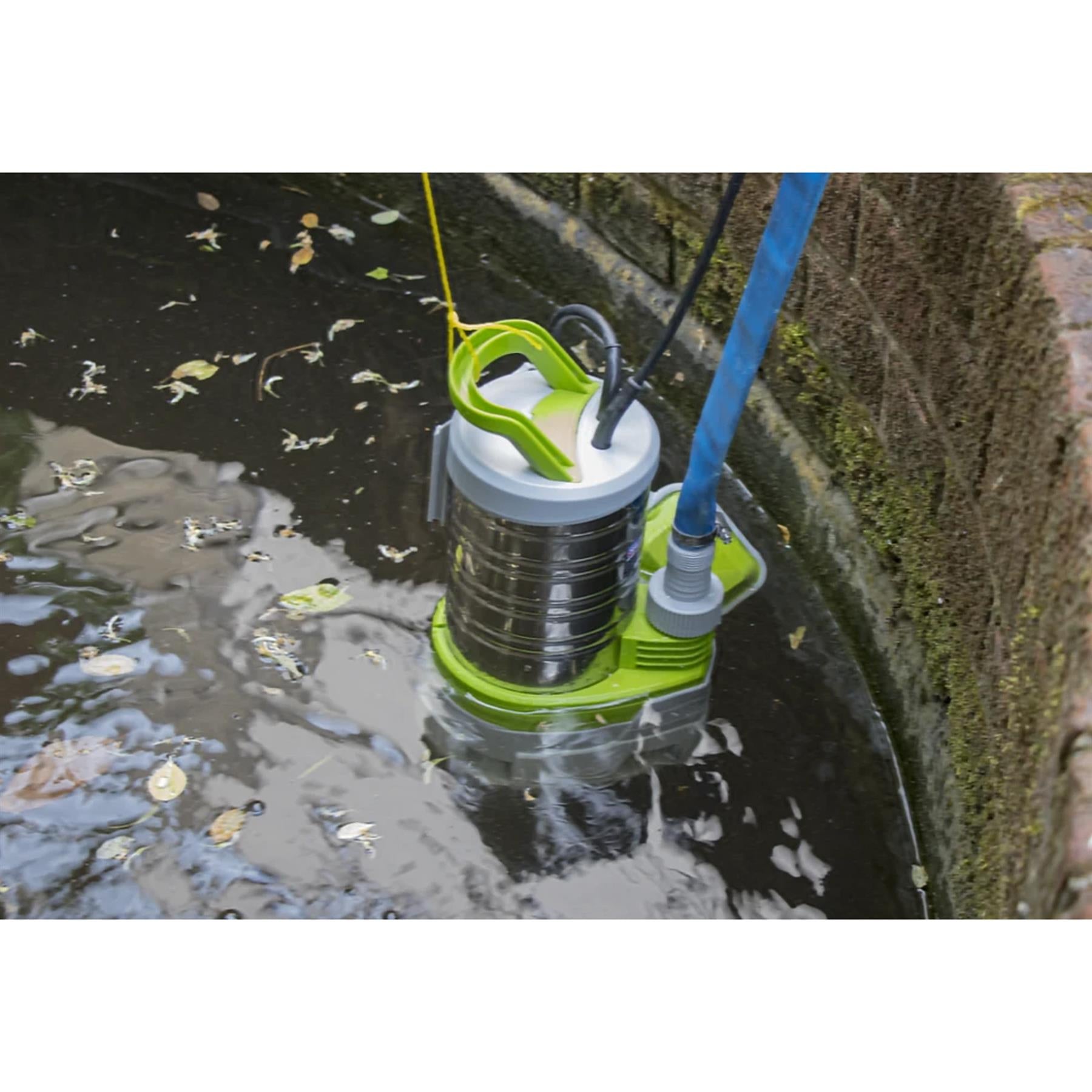 Sealey Submersible Stainless Water Pump Auto Dirty Wtr 225L/min 230V