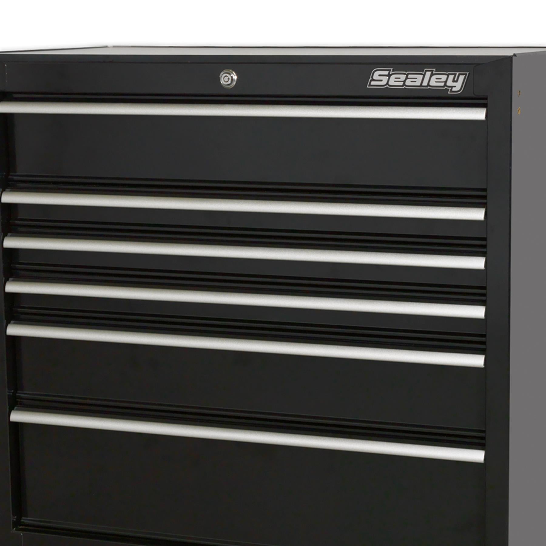 Sealey Rollcab 6 Drawer 930mm Heavy-Duty Black