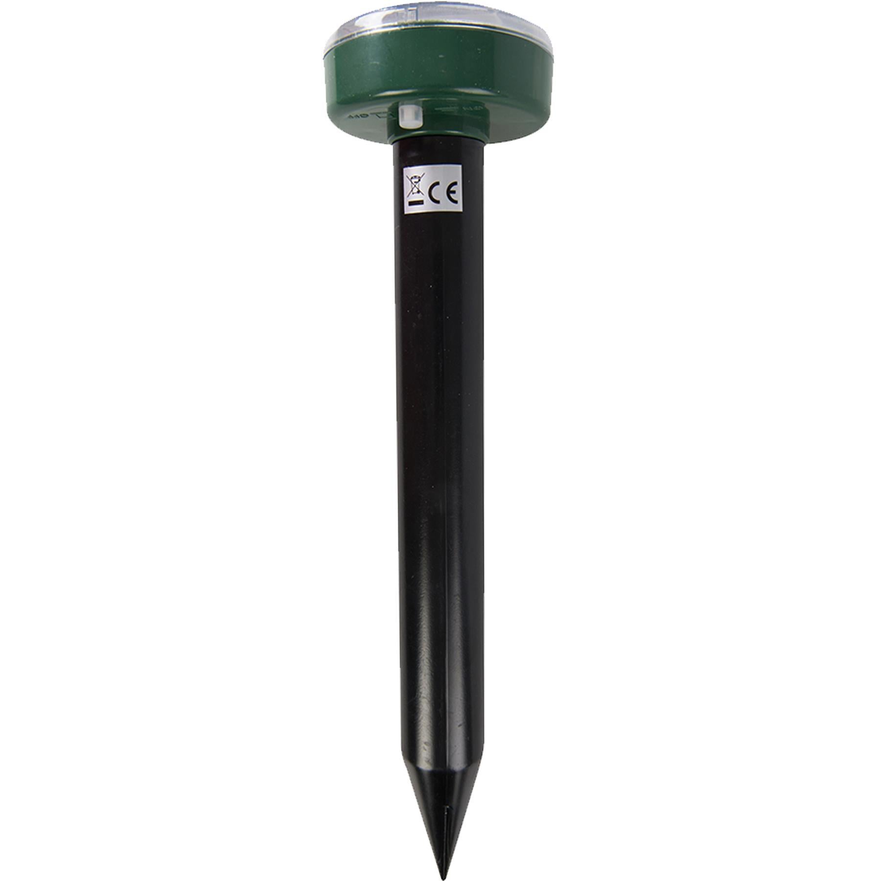 Solar Powered Garden Sonic Wave Mole Repeller Repellent 4 Pcs