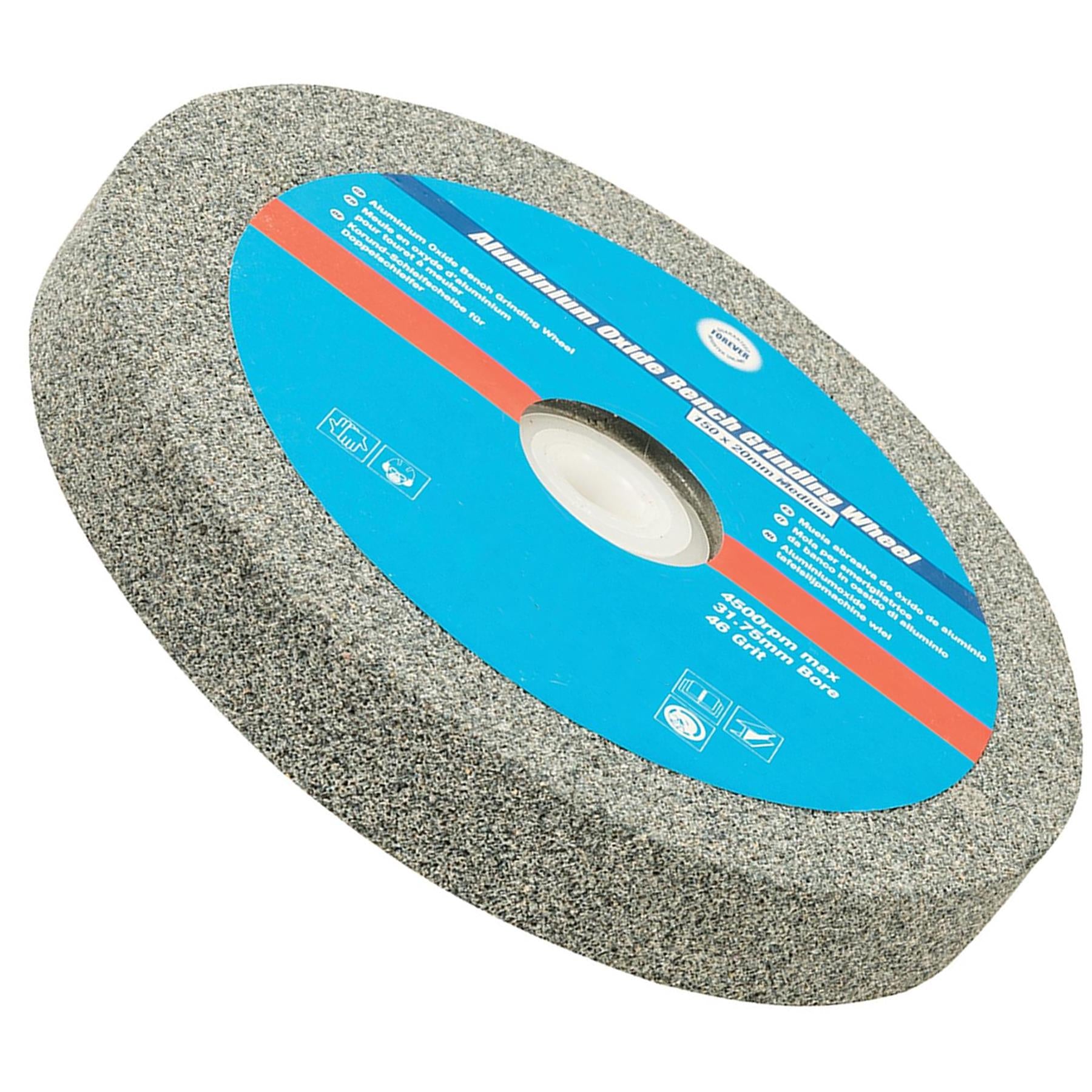 150x20mm Medium Aluminium Oxide Bench Grinding Wheel Use w/ 150mm Bench Grinder