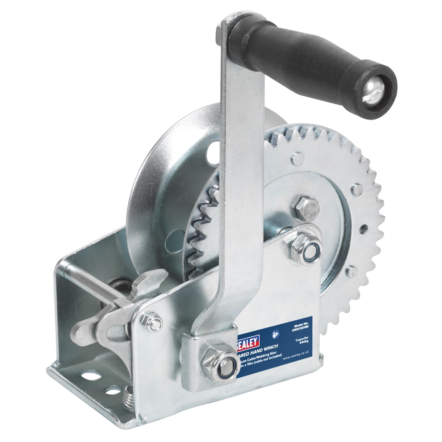 Sealey Geared Hand Winch 540kg Capacity