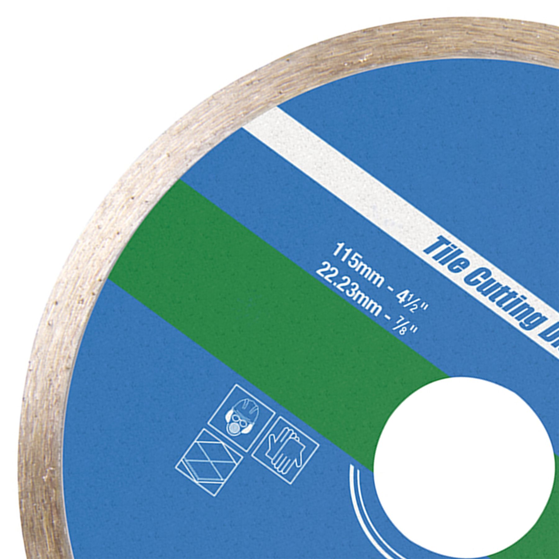 Tile Cutting Diamond Disc 115mm X 22.2mm Continuous Rim Blade Brand New