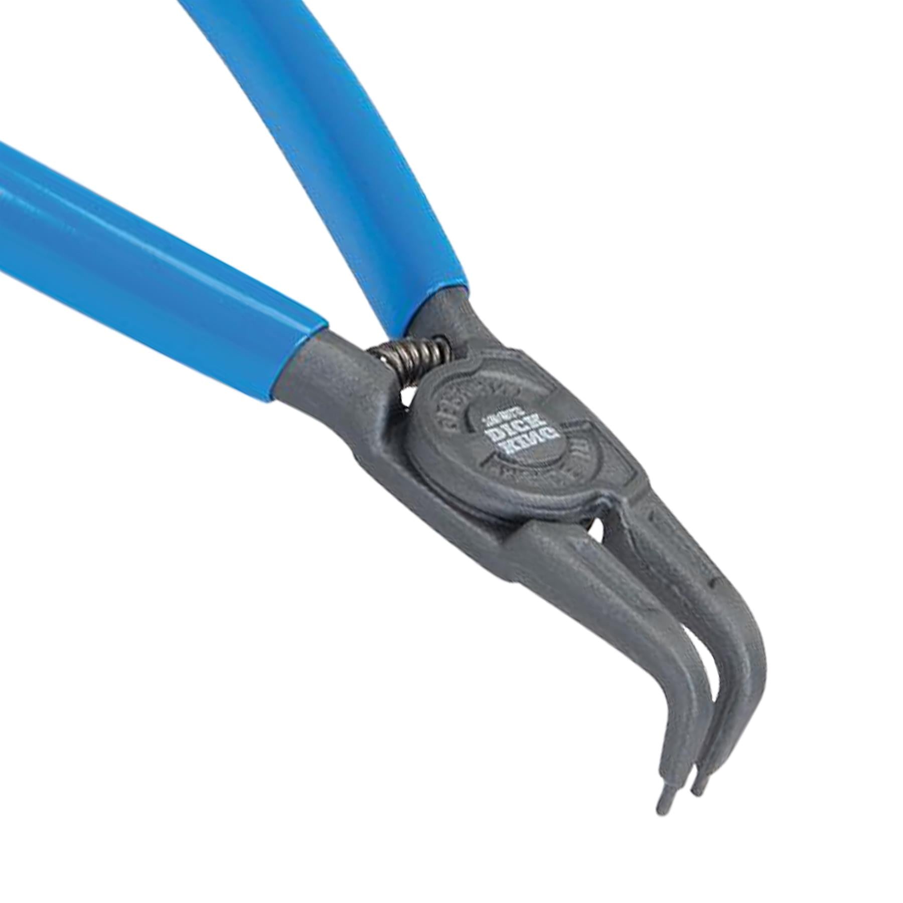 King Dick Outside Circlip Pliers Bent High-Grade Steel 165mm