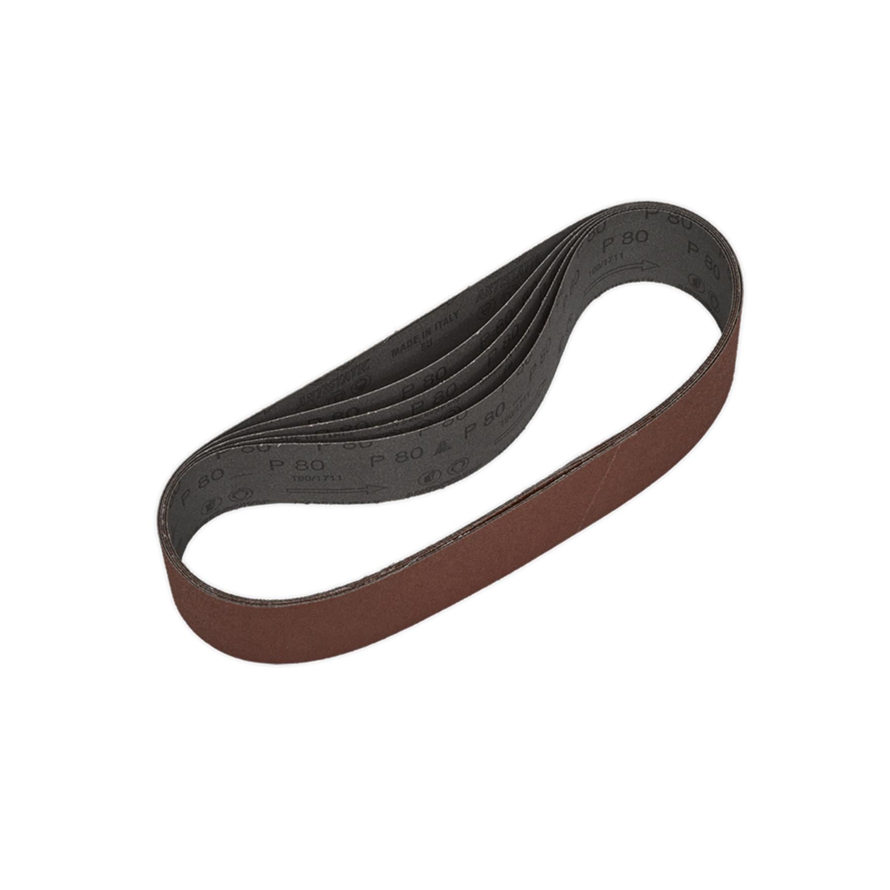 Sealey Sanding Belt 50 x 686mm 80Grit Pack of 5