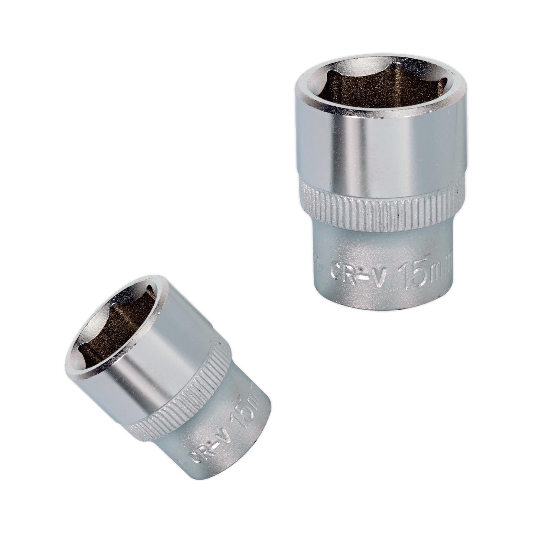 Sealey WallDrive® Socket 14mm 3/8"Sq Drive Chrome Vanadium Steel