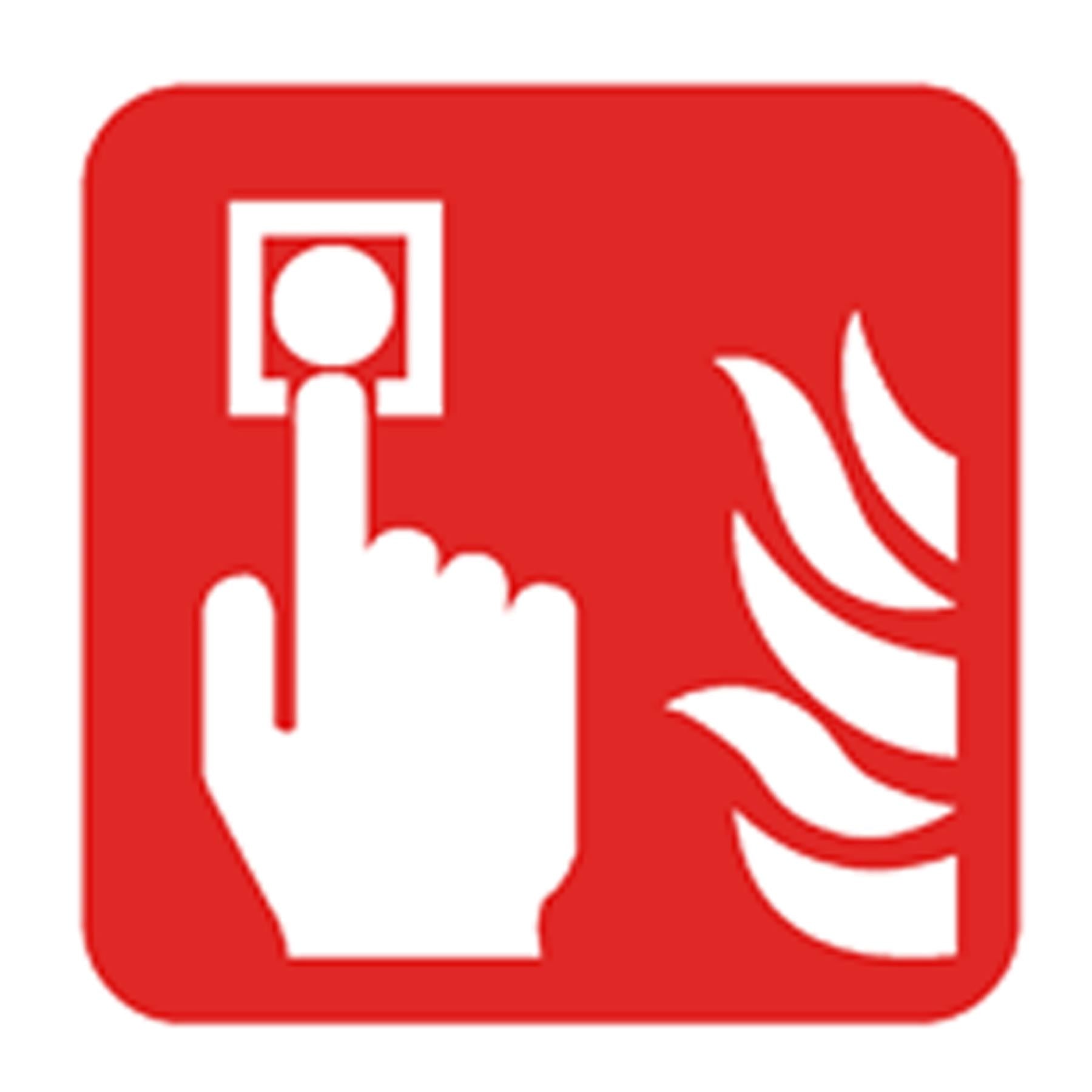 Sealey Safety Sign - Fire Action Without Lift - Plastic - Pk of 10