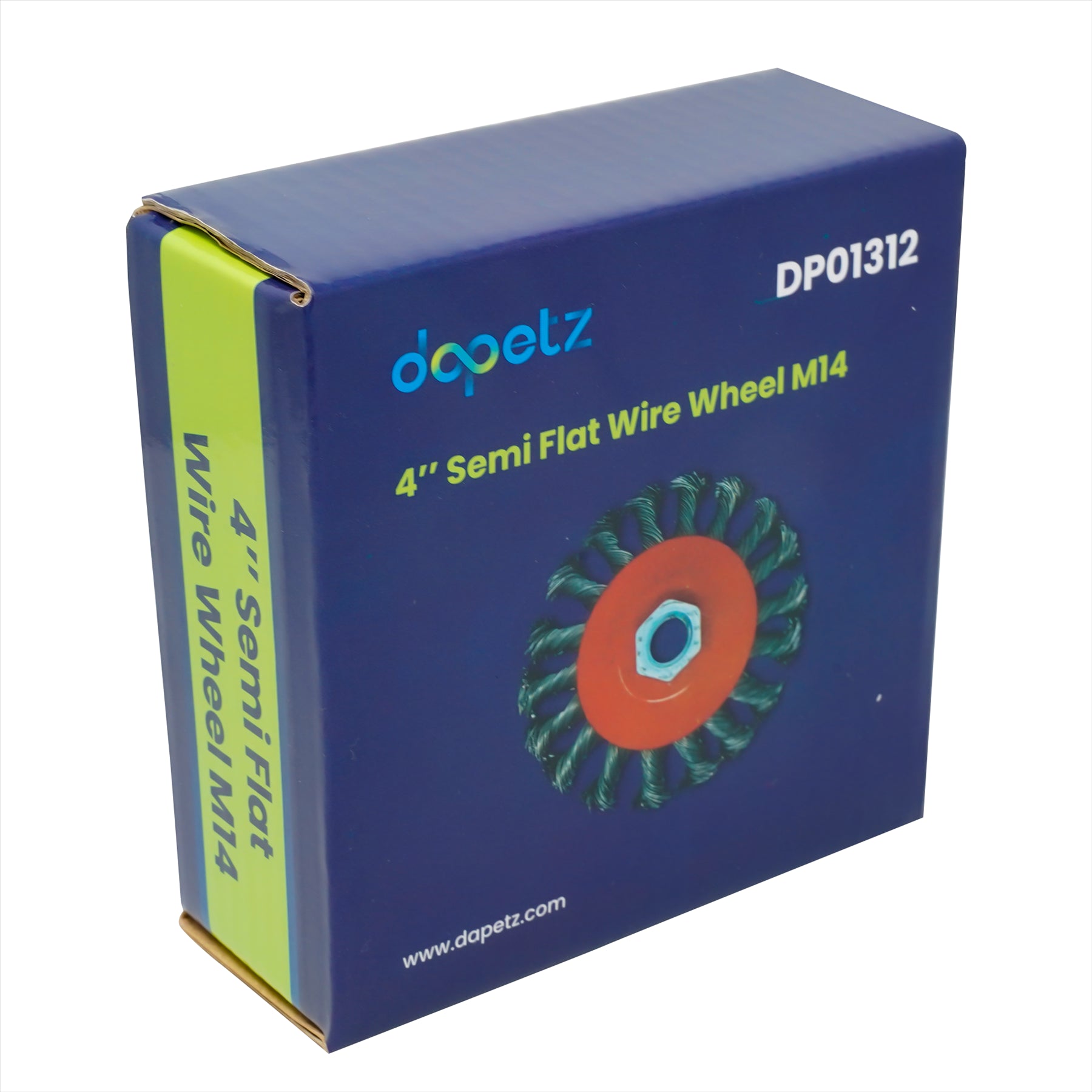 Crew Twist Knot Wire Wheel Cup Brush 4PCs Set for 115mm Angle Grinder