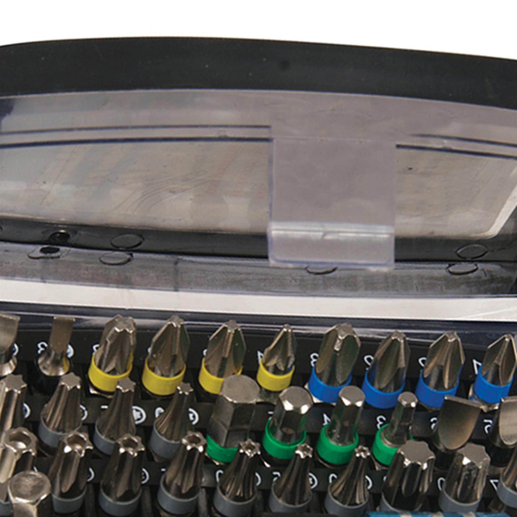32 Pce Colour-Coded Bit Set - Hand Tools Screw Driver Drill Bits Chrome Vanadium