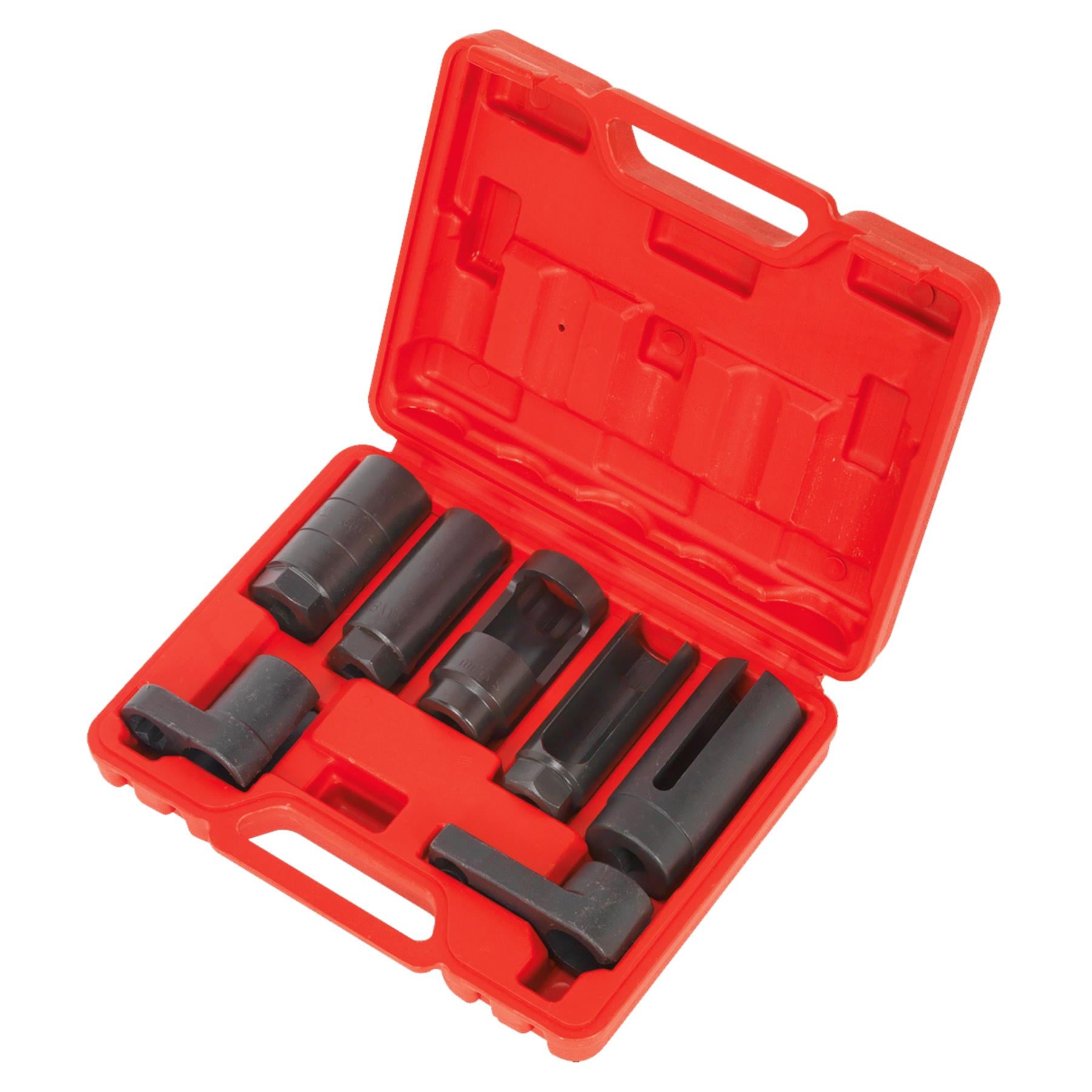 Oxygen Sensor Socket Set 7pc 3/8" & 1/2"Sq Drive Sealey