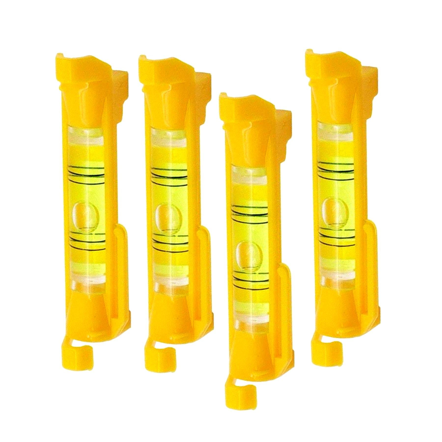 4 Piece Line Level Set Bubble String Vial Levels Block Work Brickwork Tools New