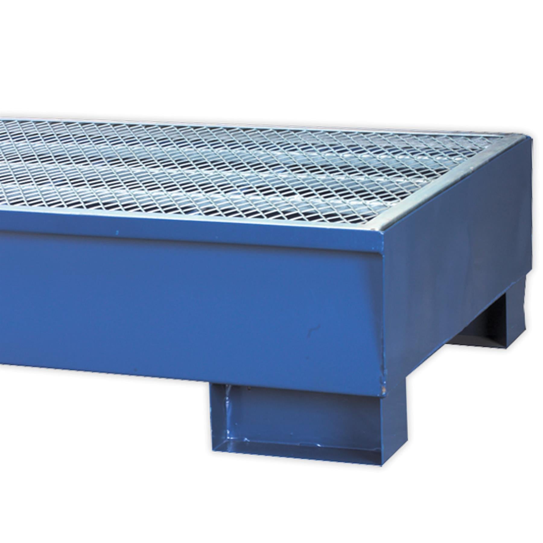 Sealey Barrel Bund 1340 x 800 x 335mm Heavy-duty 1.75mm steel.