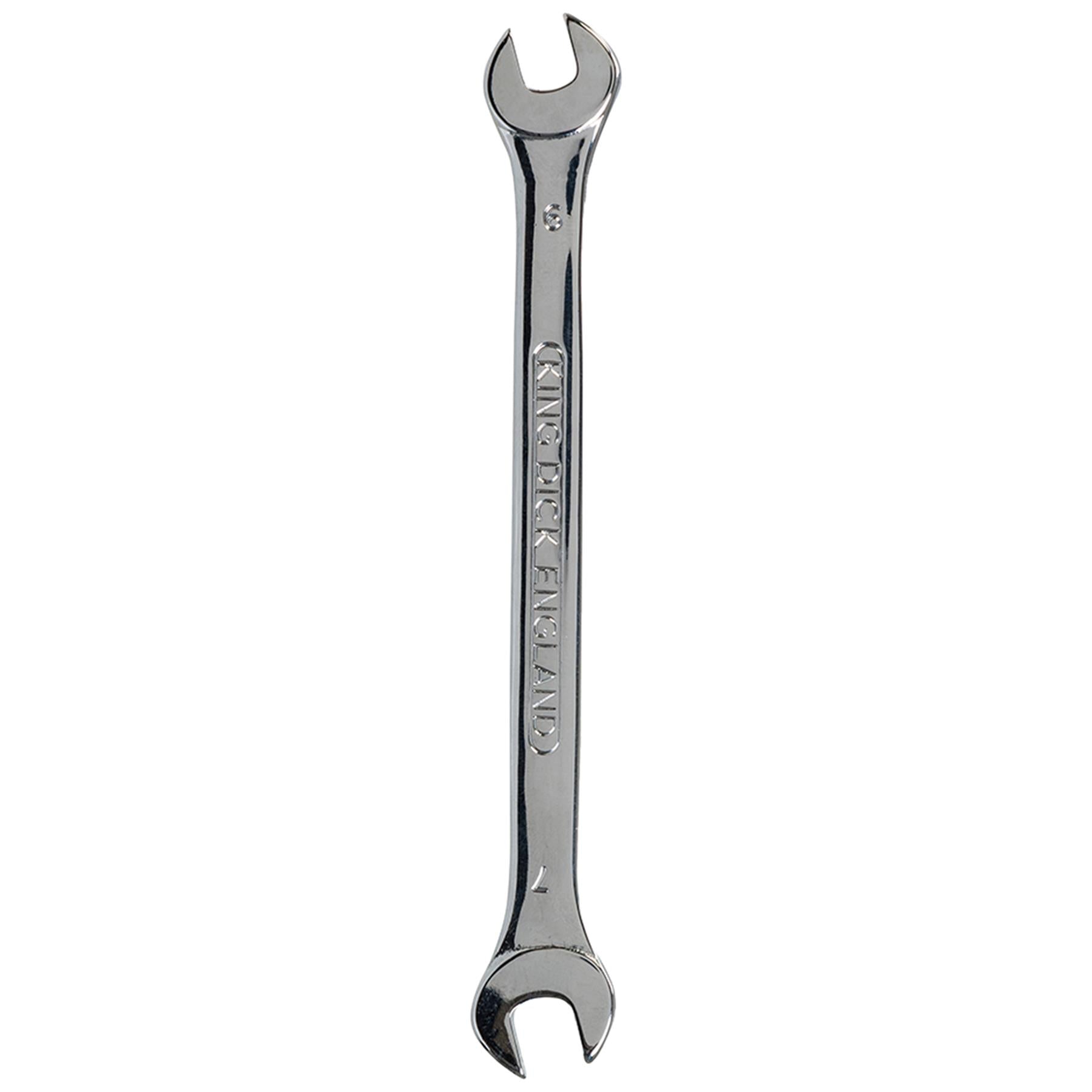 King Dick Open Ended Fully Polished Spanner Wrench Metric 6mm - 7mm