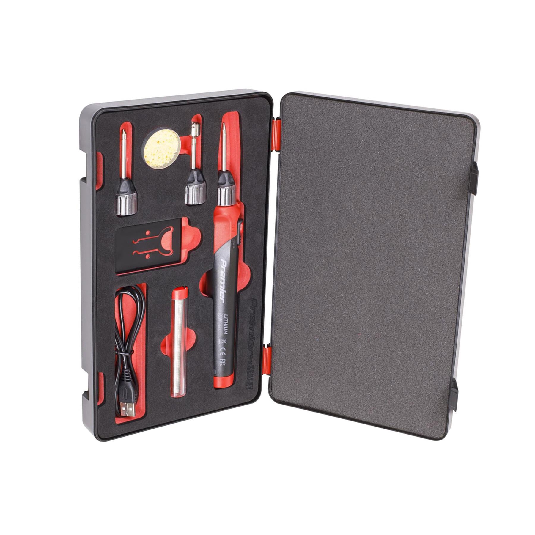 Sealey Lithium-ion Rechargeable Soldering Iron Kit 30W