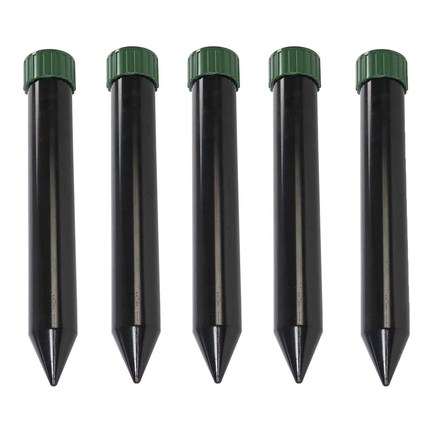 6 x Battery Powered Ultra Sonic Spike Mole Rodent Deterrent Repellent