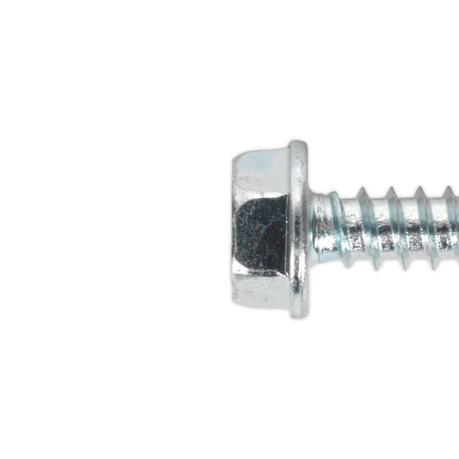 Sealey Self Drilling Screw 4.8 x 19mm Hex Head Zinc Pack of 100