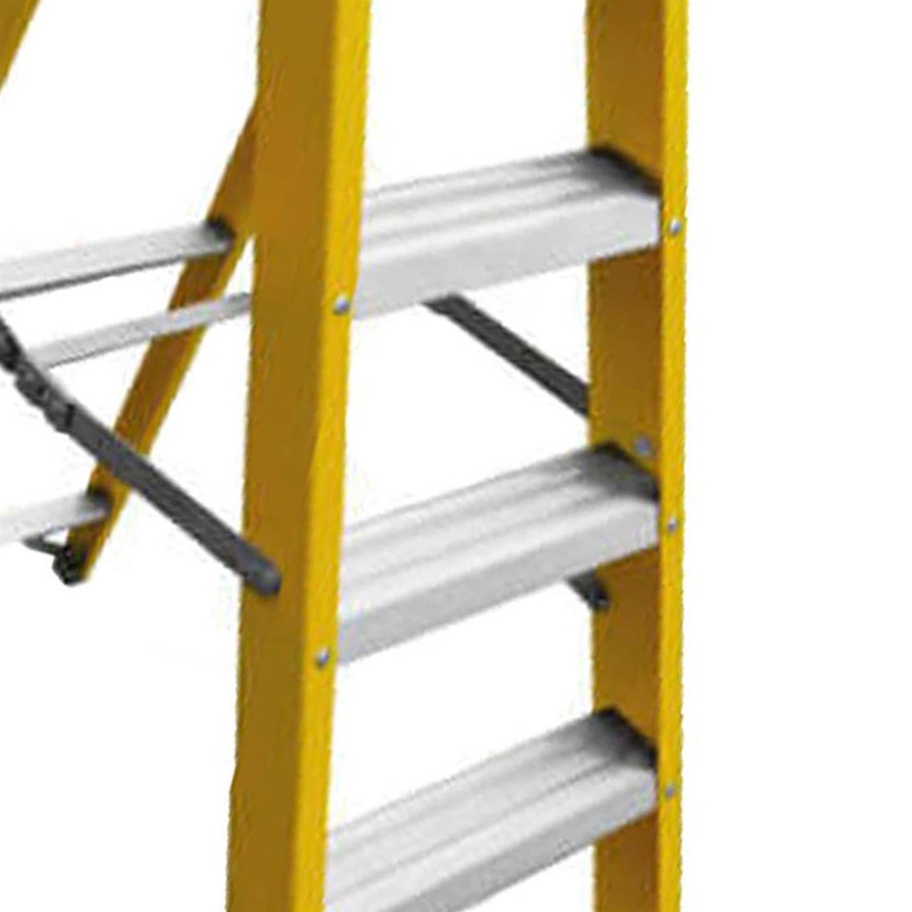 Dapetz PRo 10 Tread GRP Fibreglass Builders Step Ladder 2.58m, 150 Kg, Made In Uk