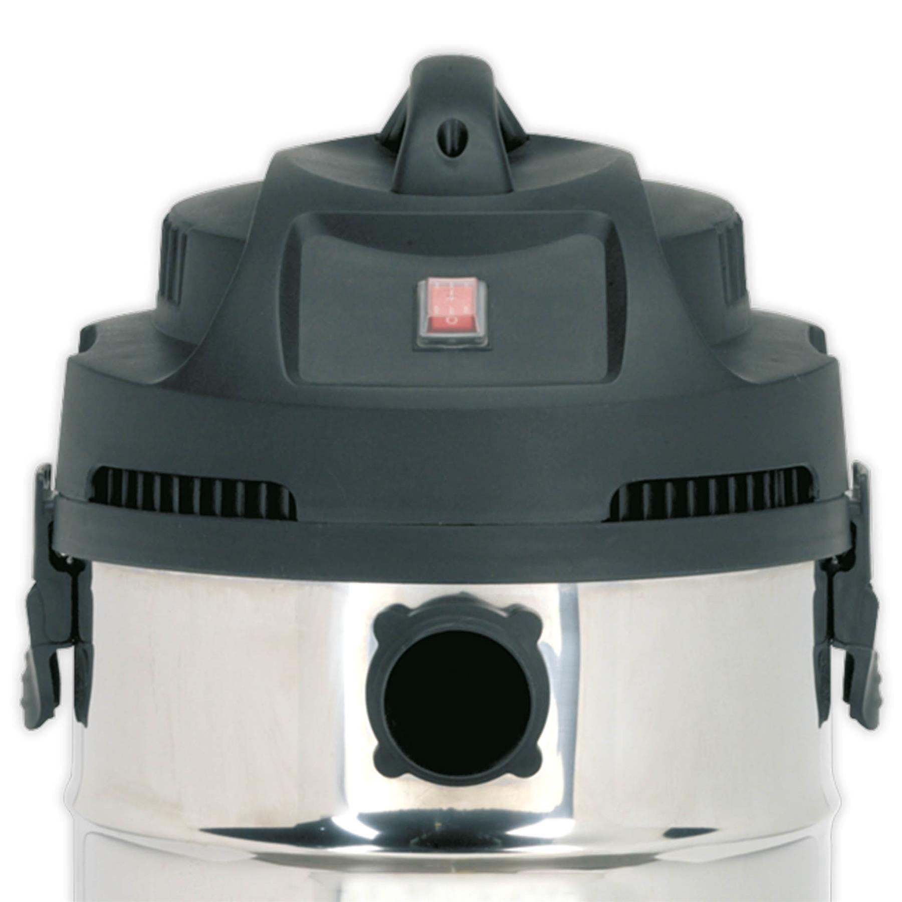 Sealey Vacuum Cleaner Industrial 30L 1400W/230V Stainless Drum