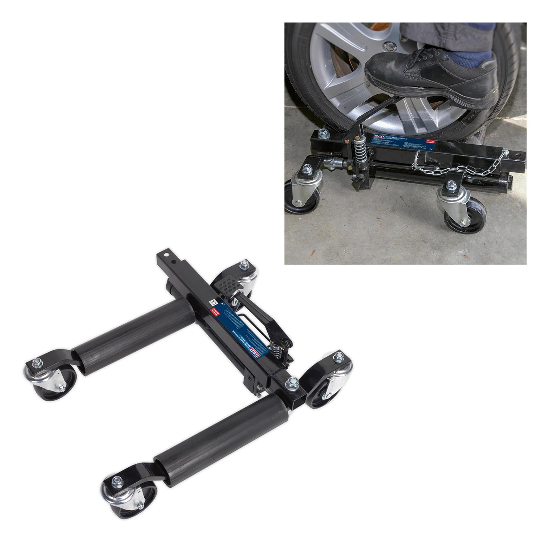 Sealey Wheel Skate 650kg Capacity Suitable For Bodyshops Garage Showrooms