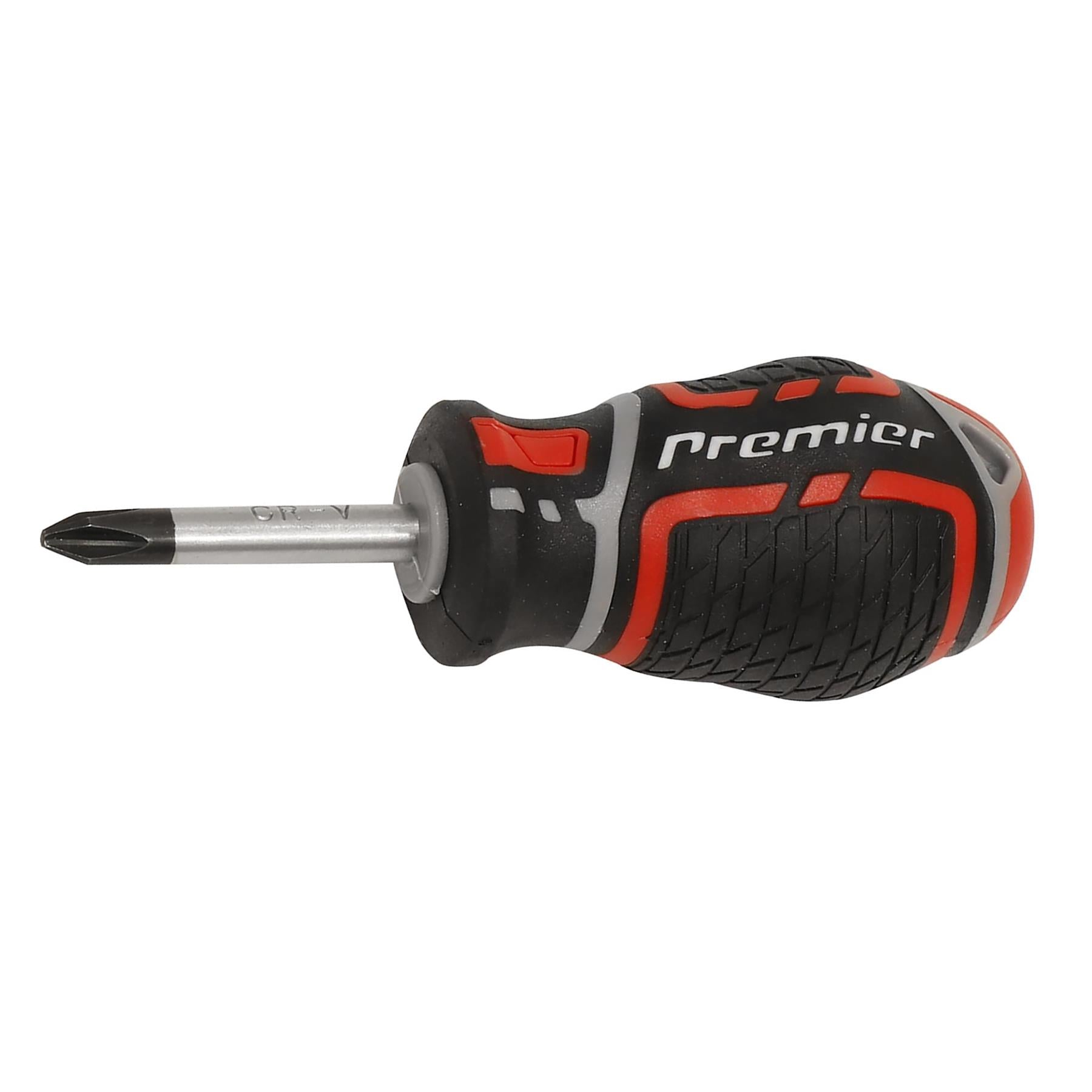 Sealey Screwdriver Pozi Pozidriv #2 x 38mm Soft Grip Handle Magnetic GripMAX