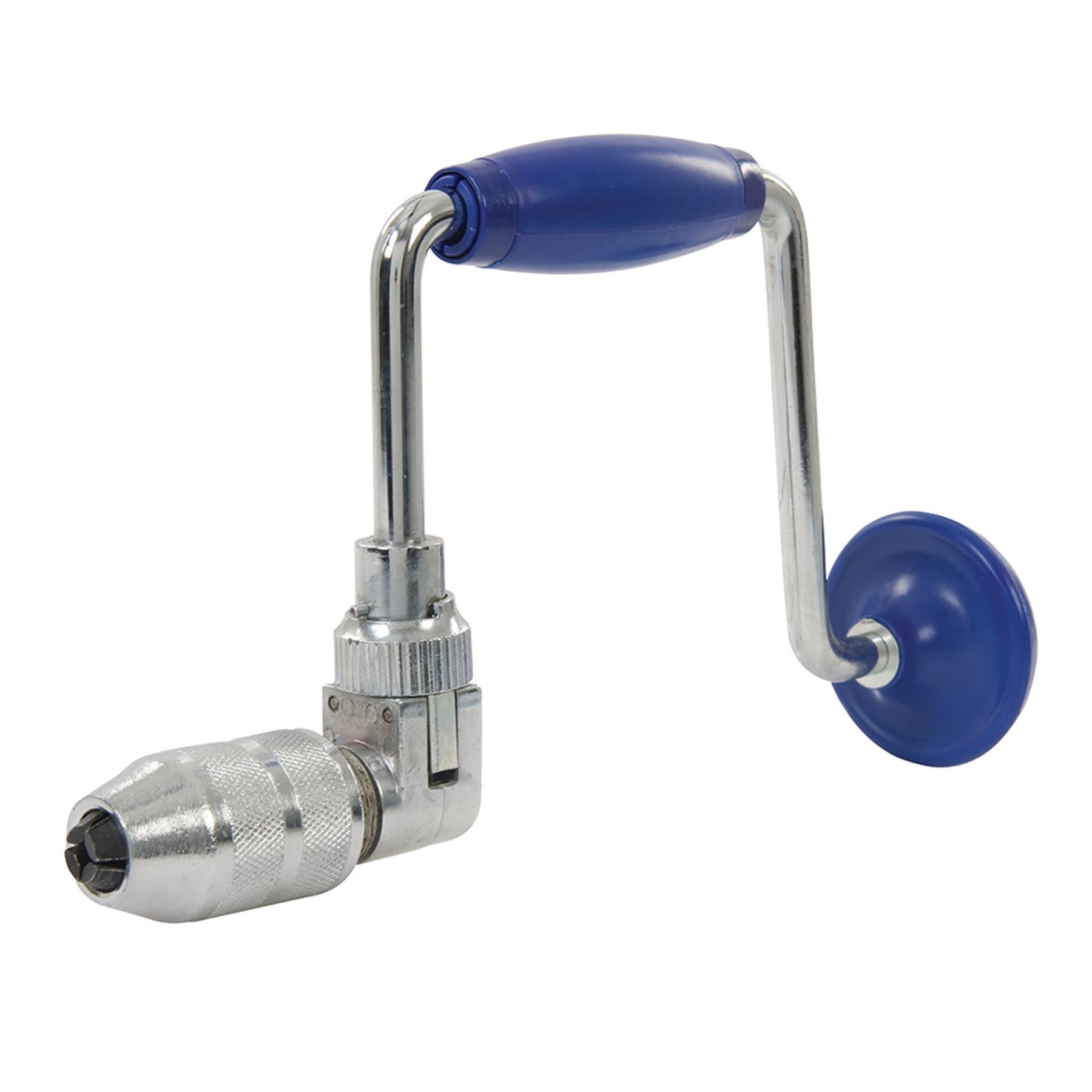 Hand Brace Drill 280mm Precision Wood Drilling Woodwork 13mm 4 Jaw Chuck