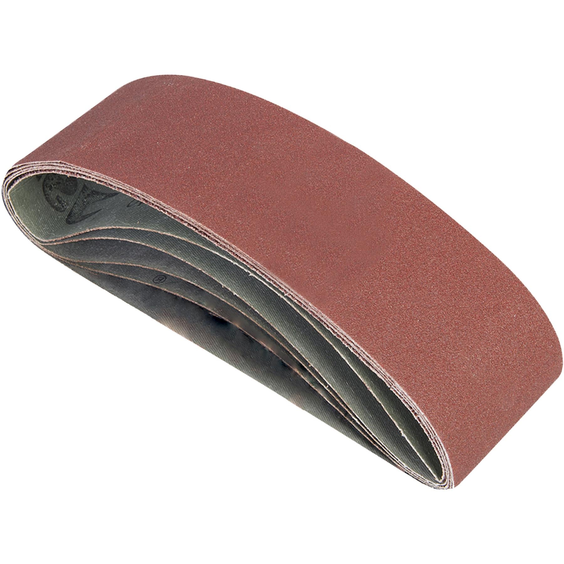 5 Assorted Grade 75mm X 533mm 40 80 120 Grit Electric Belt Sander Sanding Belts