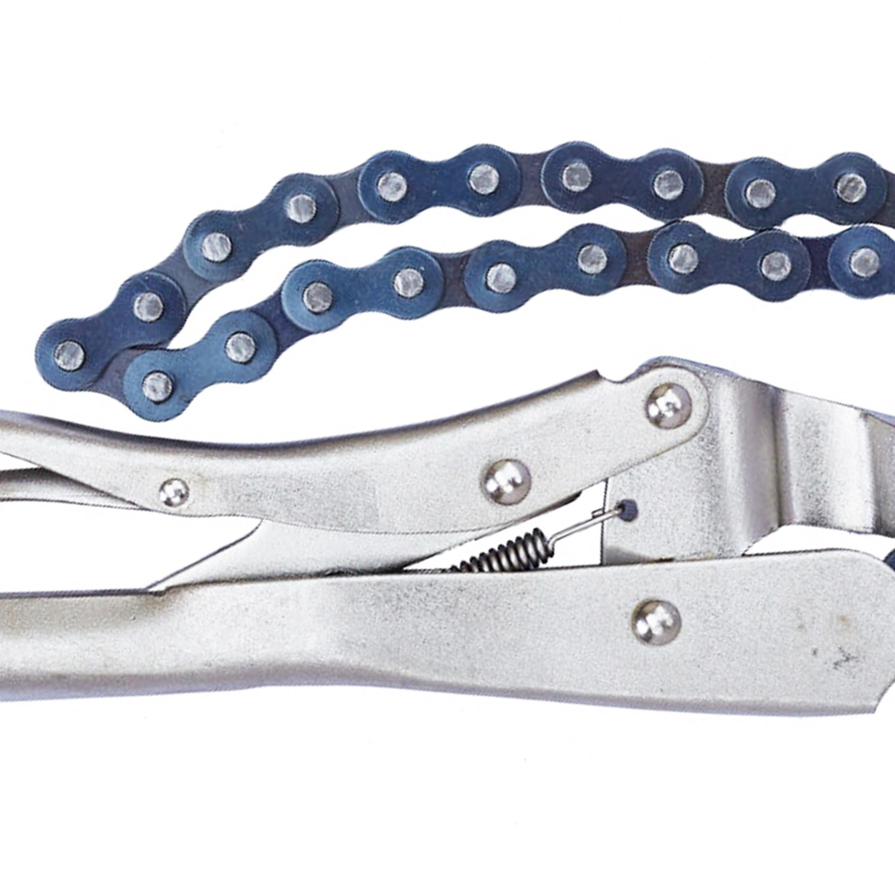 BlueSpot Adjustable Locking Mole Grip Chain Wrench Pliers Pipe Oil Filter Tool