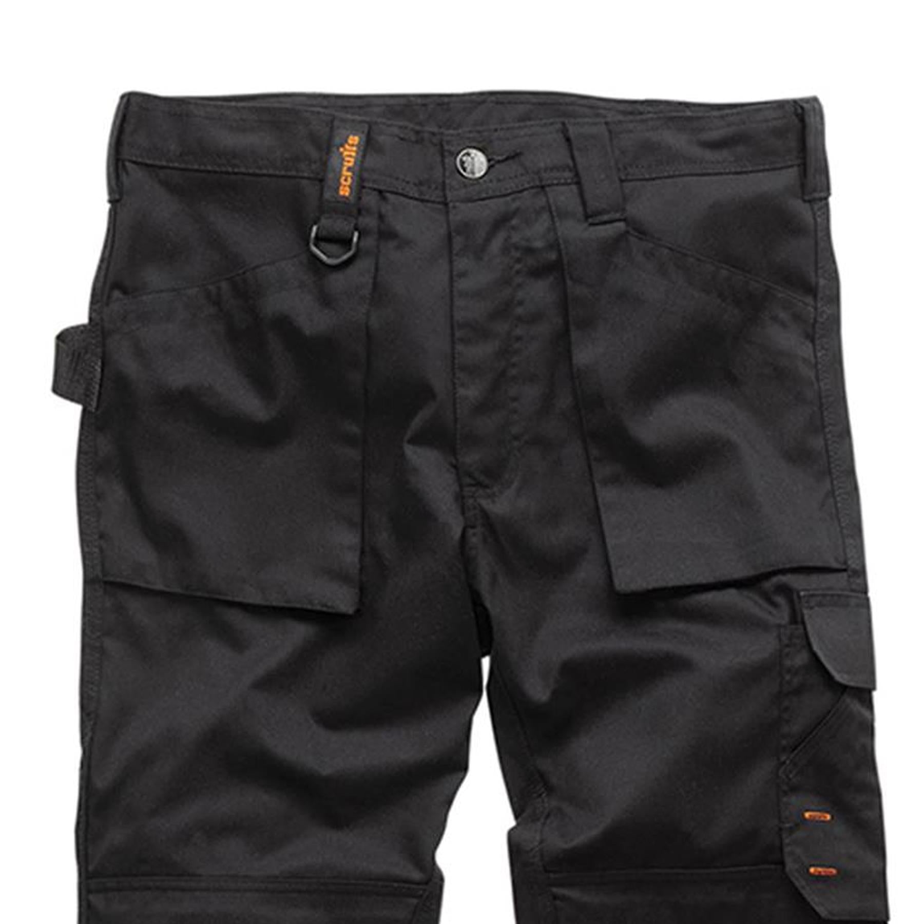 Scruffs Worker Trousers | Trade Hard Wearing Work Trousers BLACK (32R)
