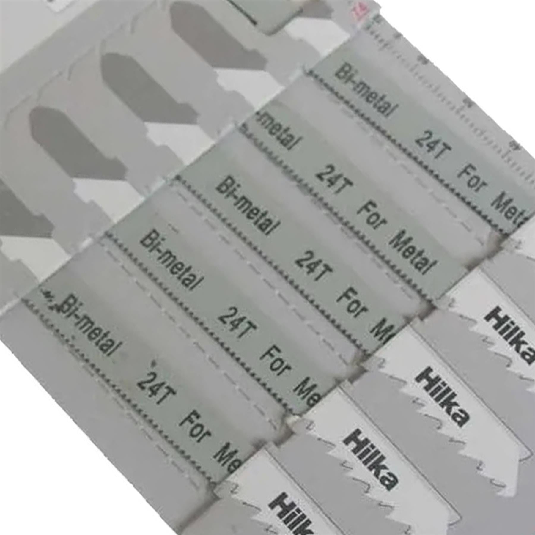 Clearance Line LA29 Hilka 5pc 100mm Metal Cutting Jigsaw Blades Bosch Fitting