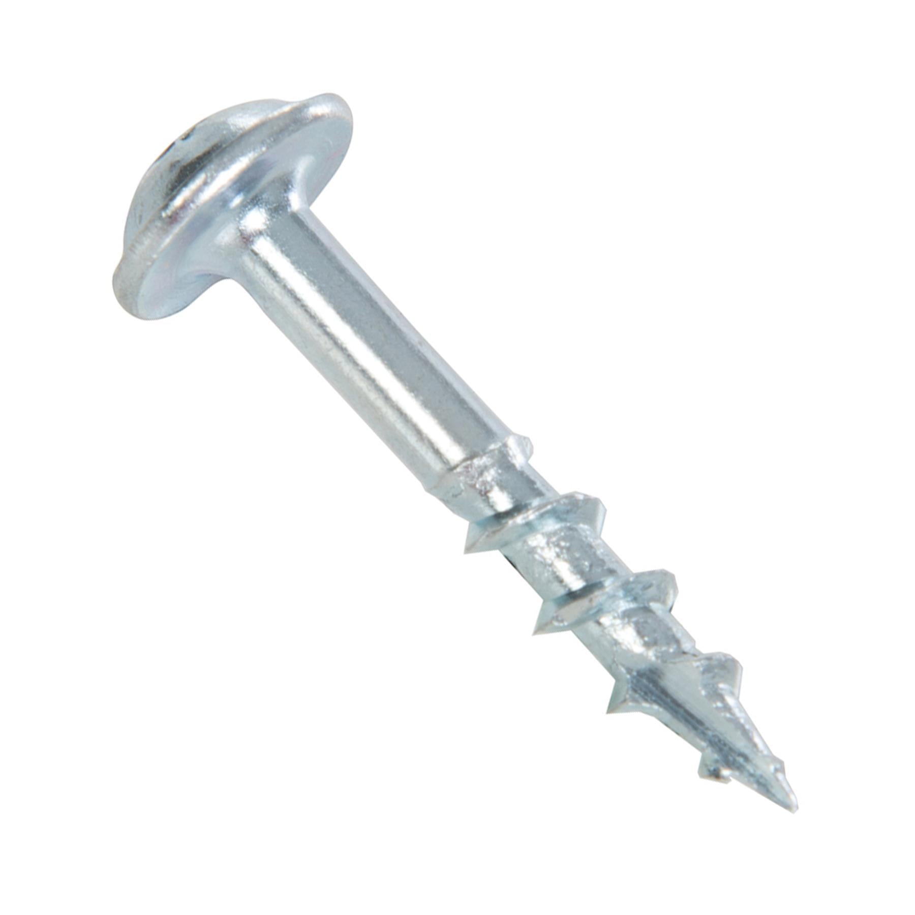 Zinc Pocket-Hole Screws Washer Head Coarse Thread Rust Resistant - 8 x 1" 100pk