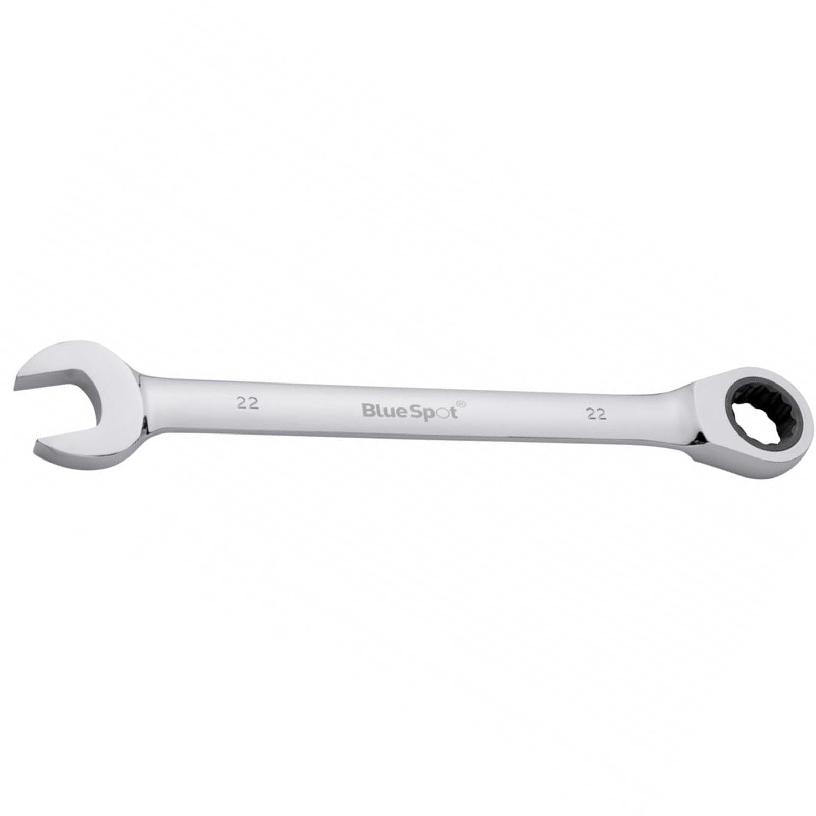 BlueSpot Fixed Head Ratchet Spanner 22mm Metric Chrome Vanadium Spanner