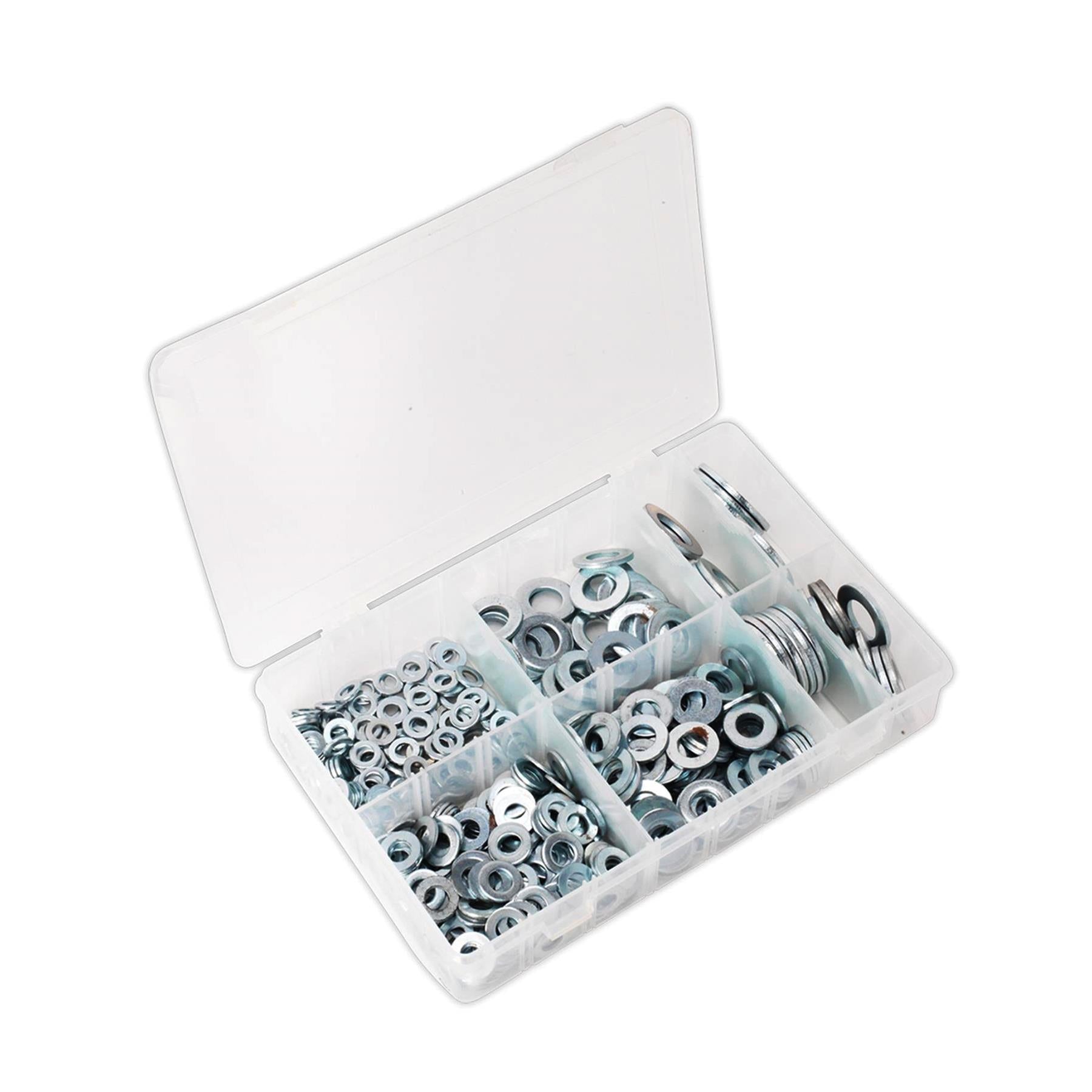 Sealey Washers Set 495pc Stainless Steel Flat Washer Assortment M6-M24 Form C Metric