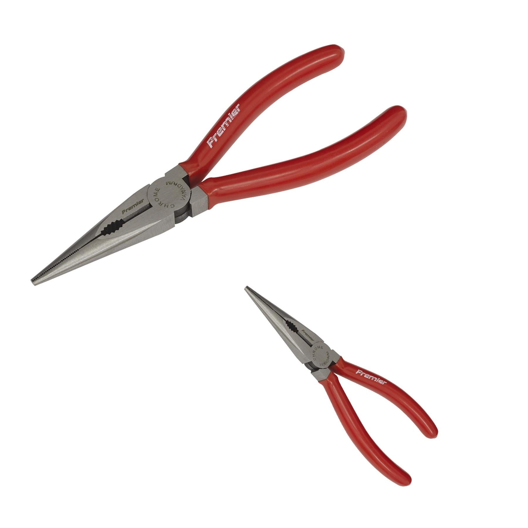 Sealey Long Nose Pliers 170mm Chrome Vanadium Steel