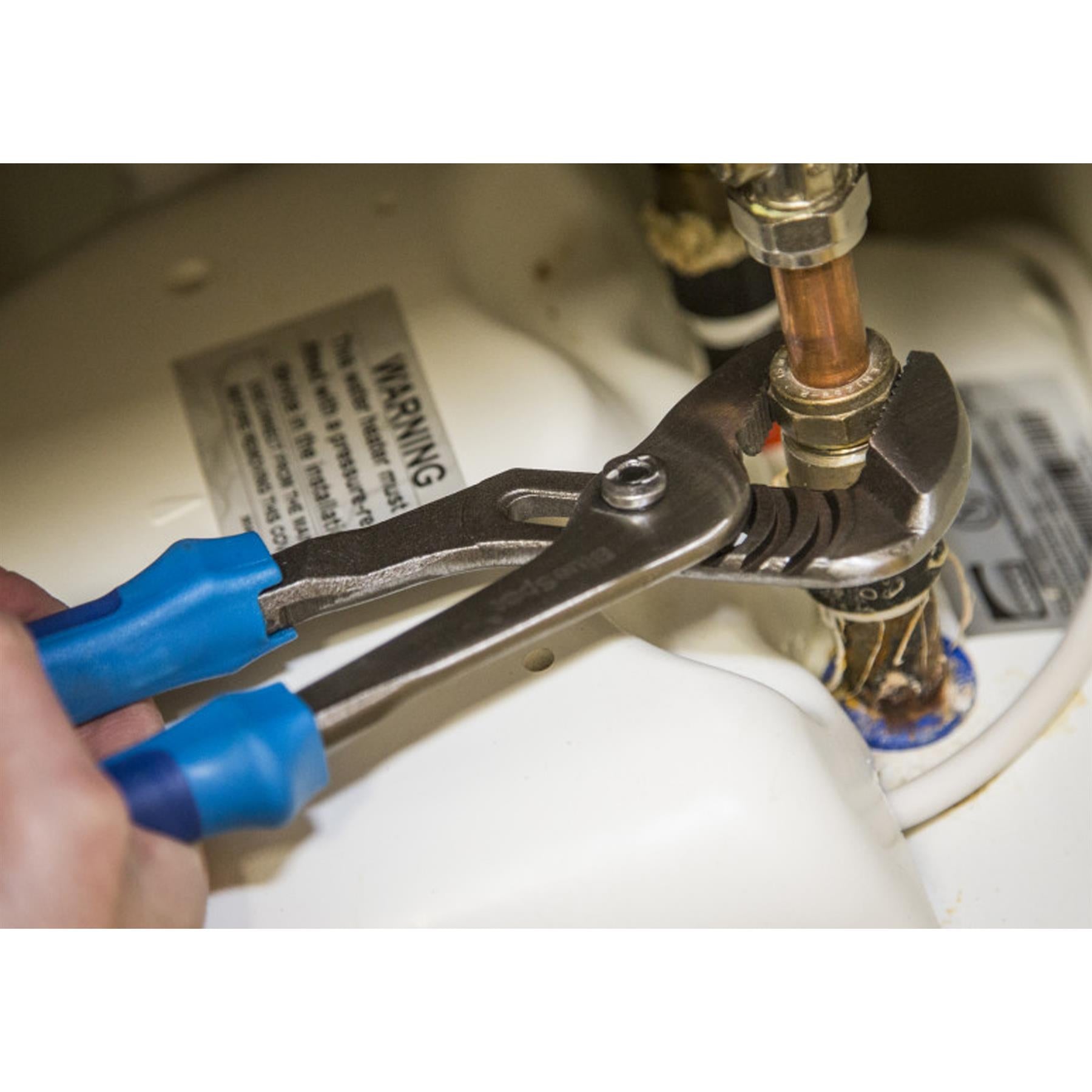 BlueSpot 10" Plumbers Water Pump Plier Groove Joint Wrench Pipe Sliding Jaw Heavy Duty