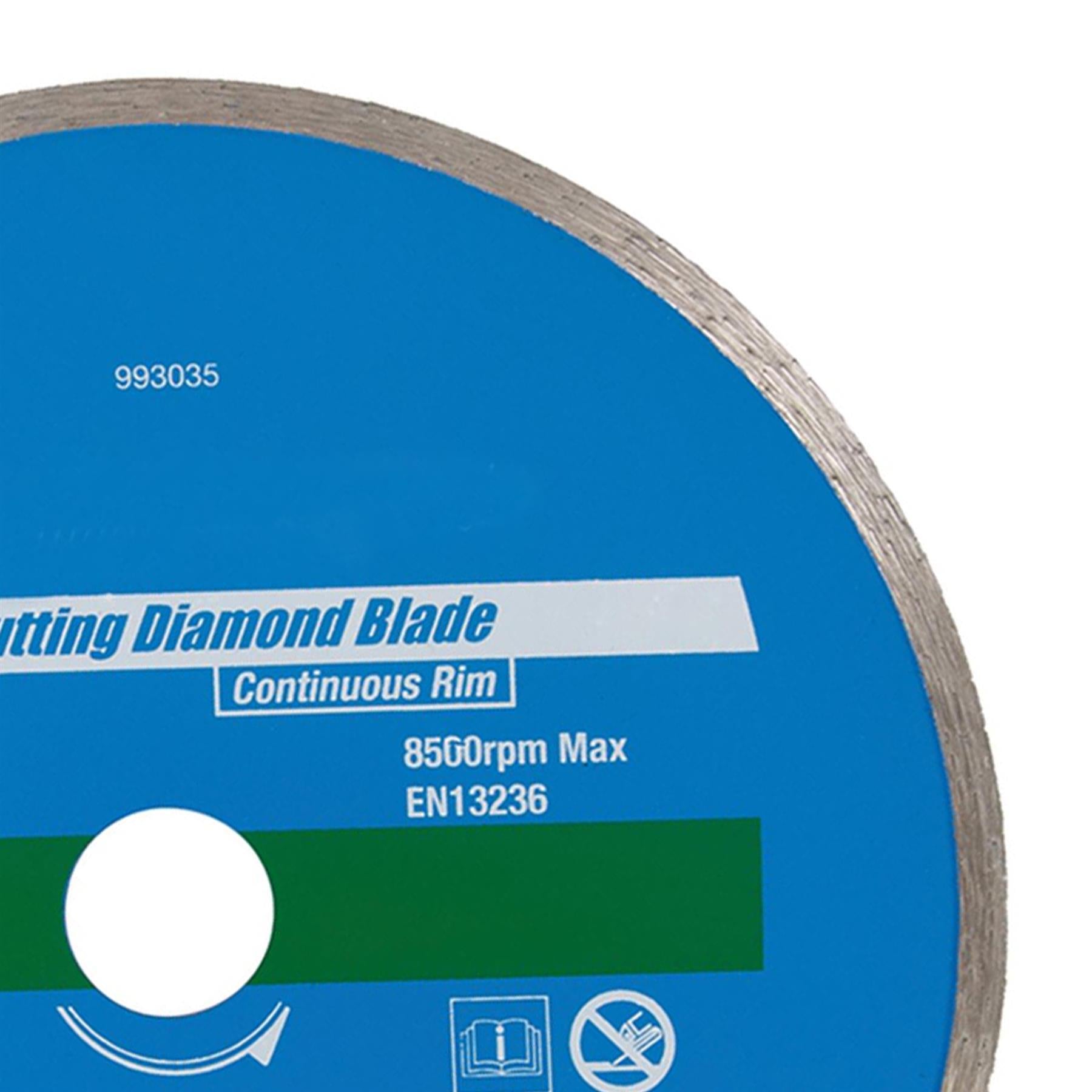 Continous Rim Tile Ceramic Cutting Diamond Blade 180 x 22.23mm Wet Or Dry Use Saw Blade