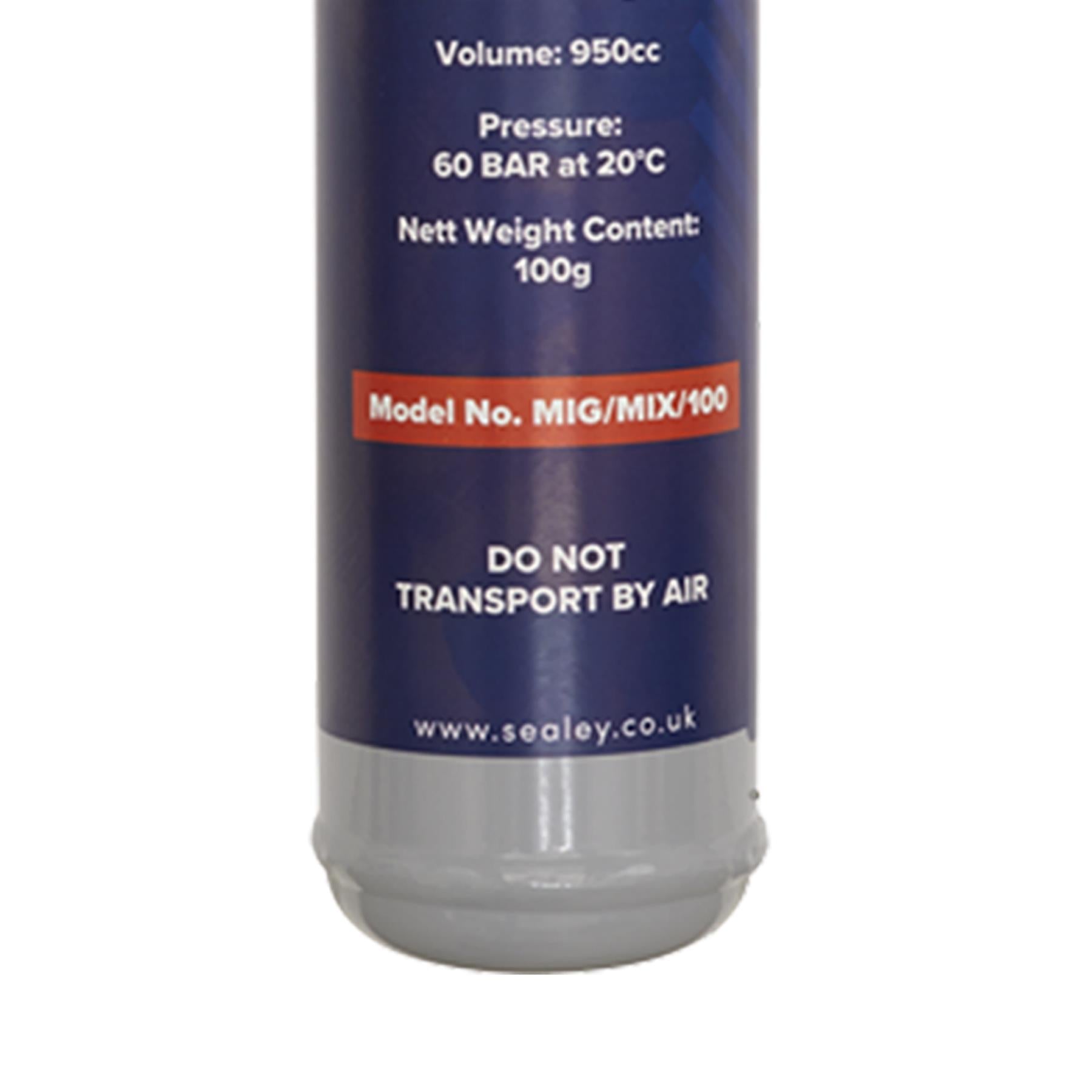 Sealey Gas Cylinder Disposable Carbon Dioxide/Argon 100g - Box of 12