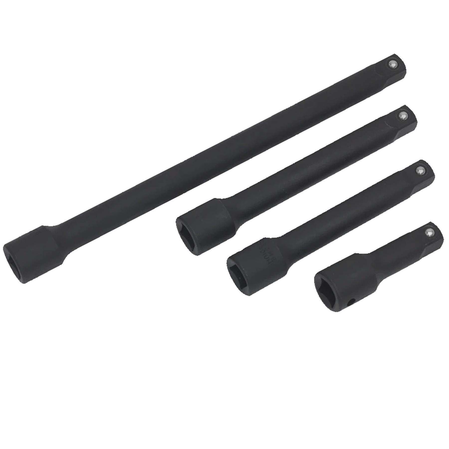 Sealey Impact Extension Bar Set 4pc 1/2"Sq Drive