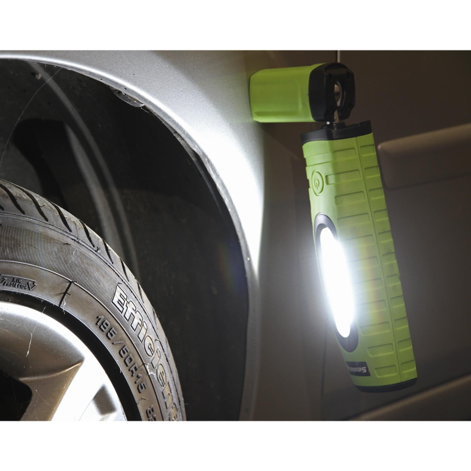 Sealey R/Charge 360 Insp Light 16 SMD & 3W LED Green 2 x Li-ion