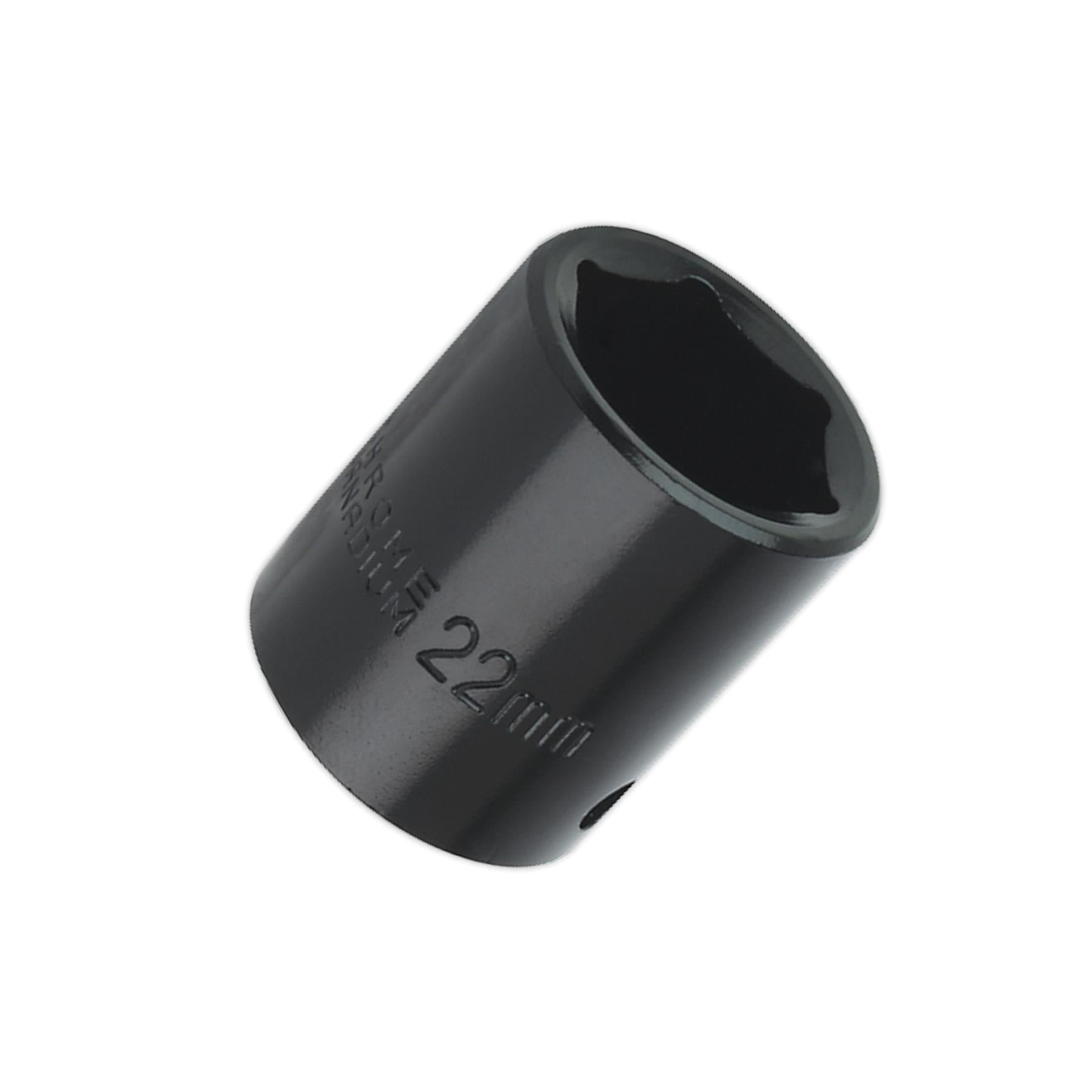 Sealey Impact Socket 22mm 1/2"Sq Drive