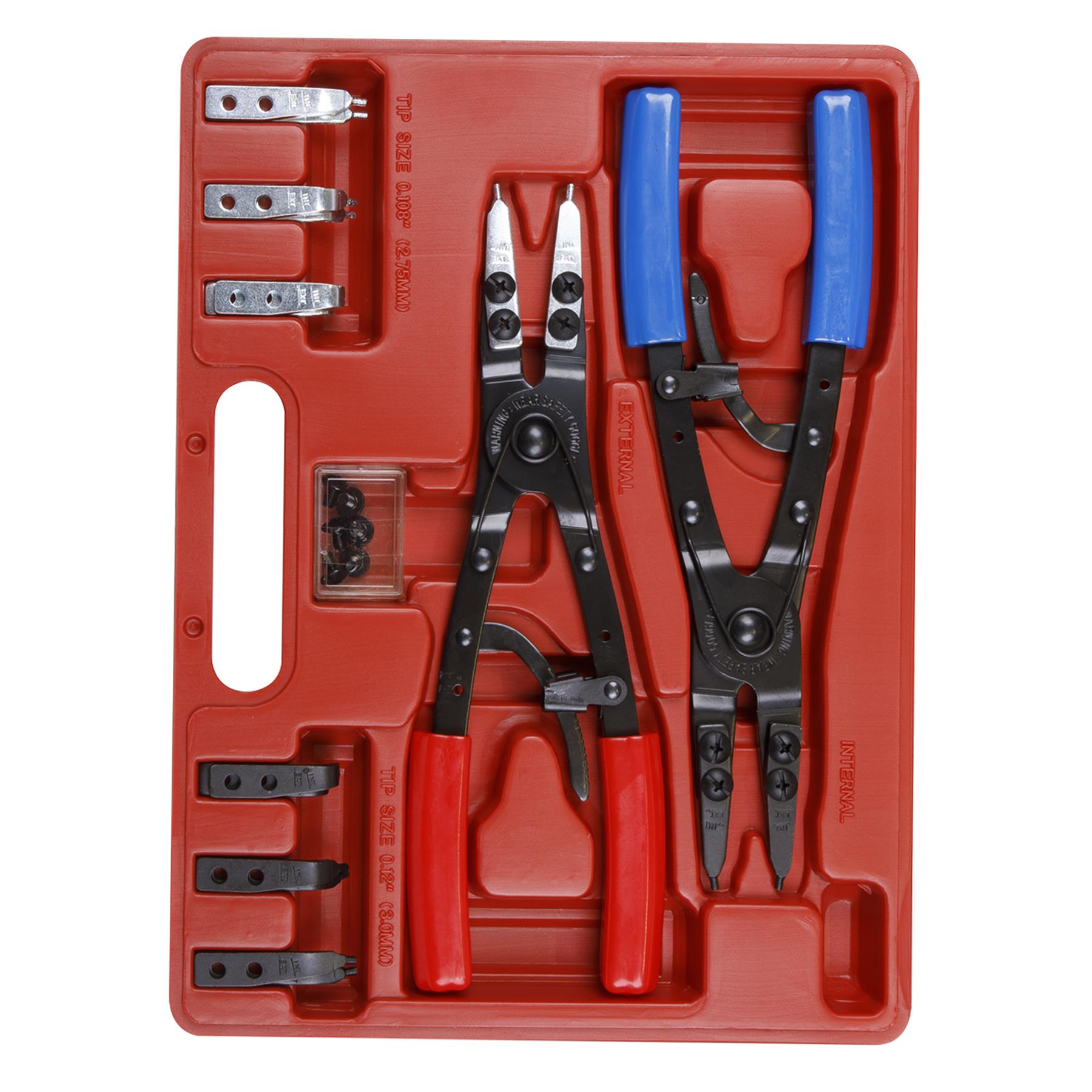 Sealey Circlip Pliers Set Internal/External 265mm Heavy-Duty