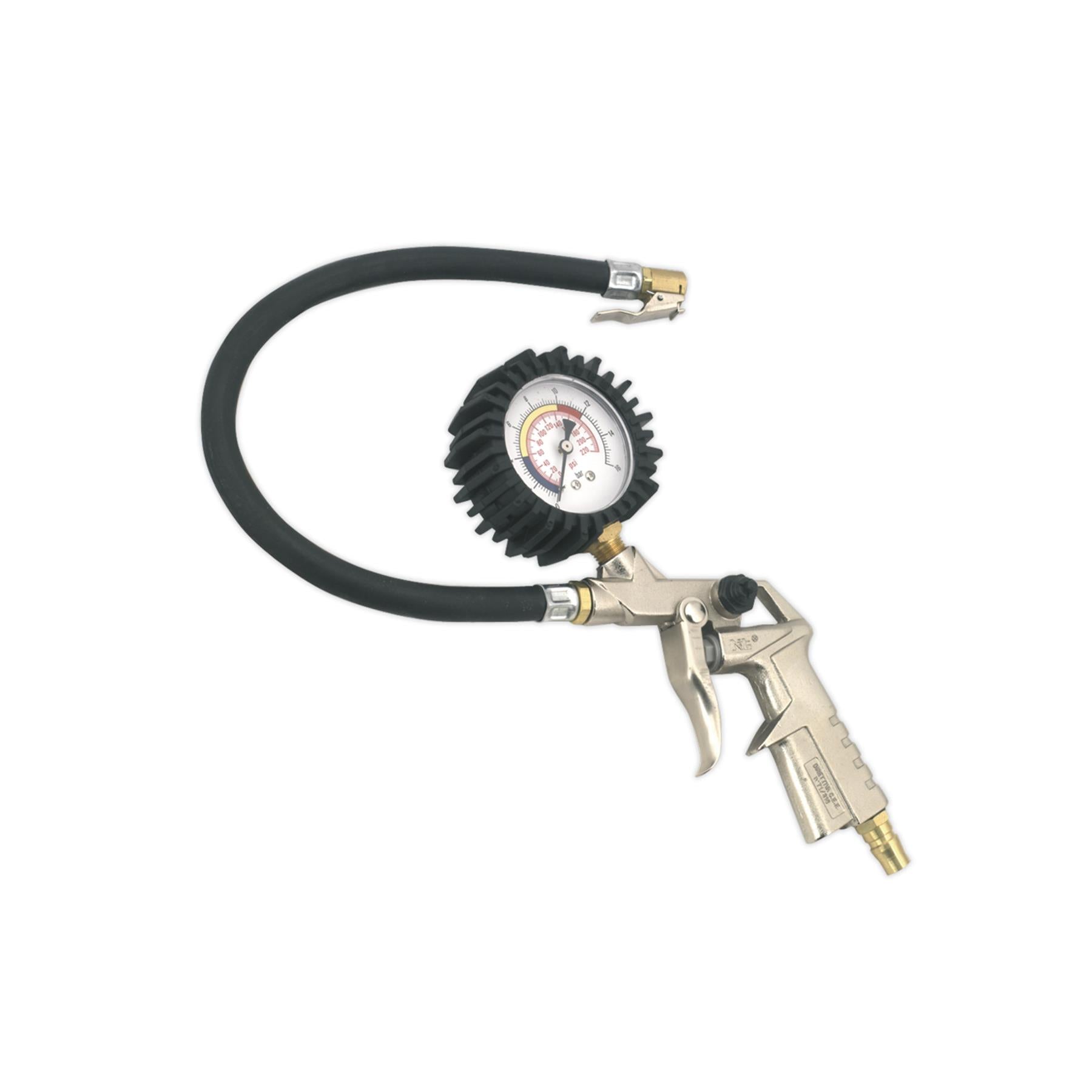Sealey Tyre Inflator with Clip-On Connector