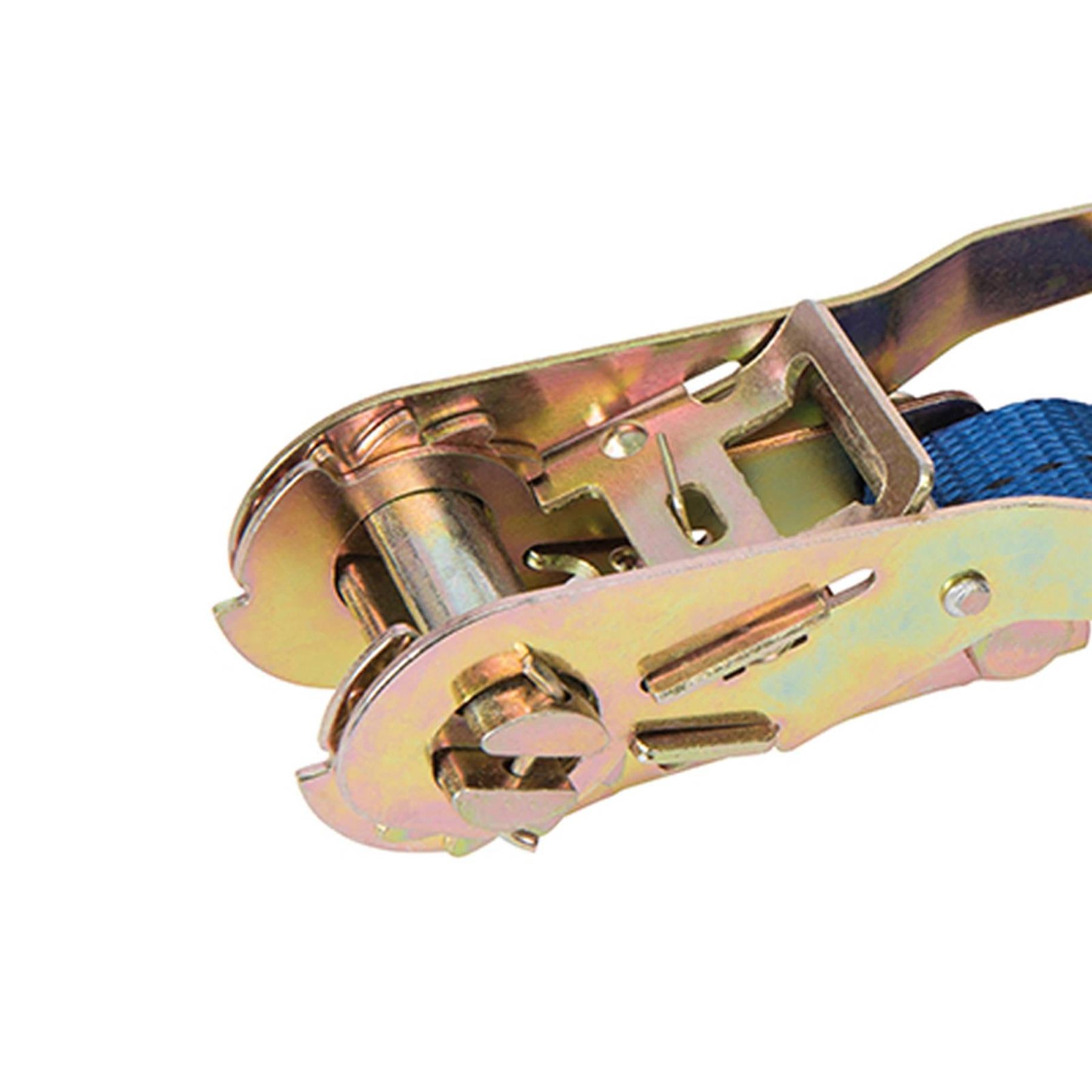 Ratchet Tie Down Strap J-Hook 3M X 25mm - Rated 350Kg Capacity 1000Kg New