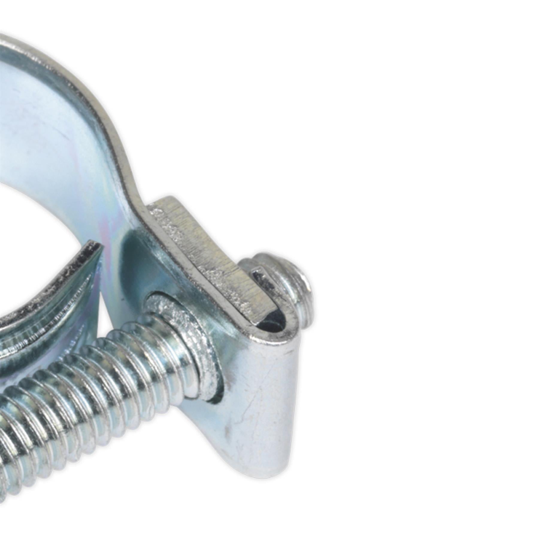 Mini Hose Clip 13-15mm Pack of 30. MHC1315 Sealey